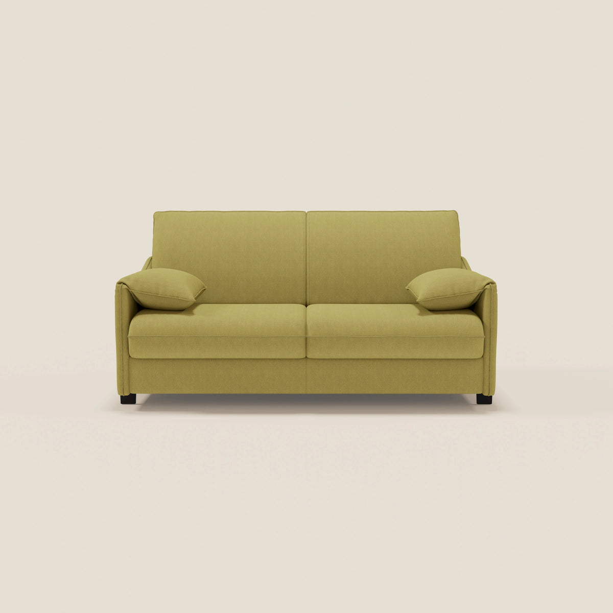 Primula divano letto con materasso alto 18 cm - braccioli mobili e tessuto smacchiabile T05 - divitt.sbs