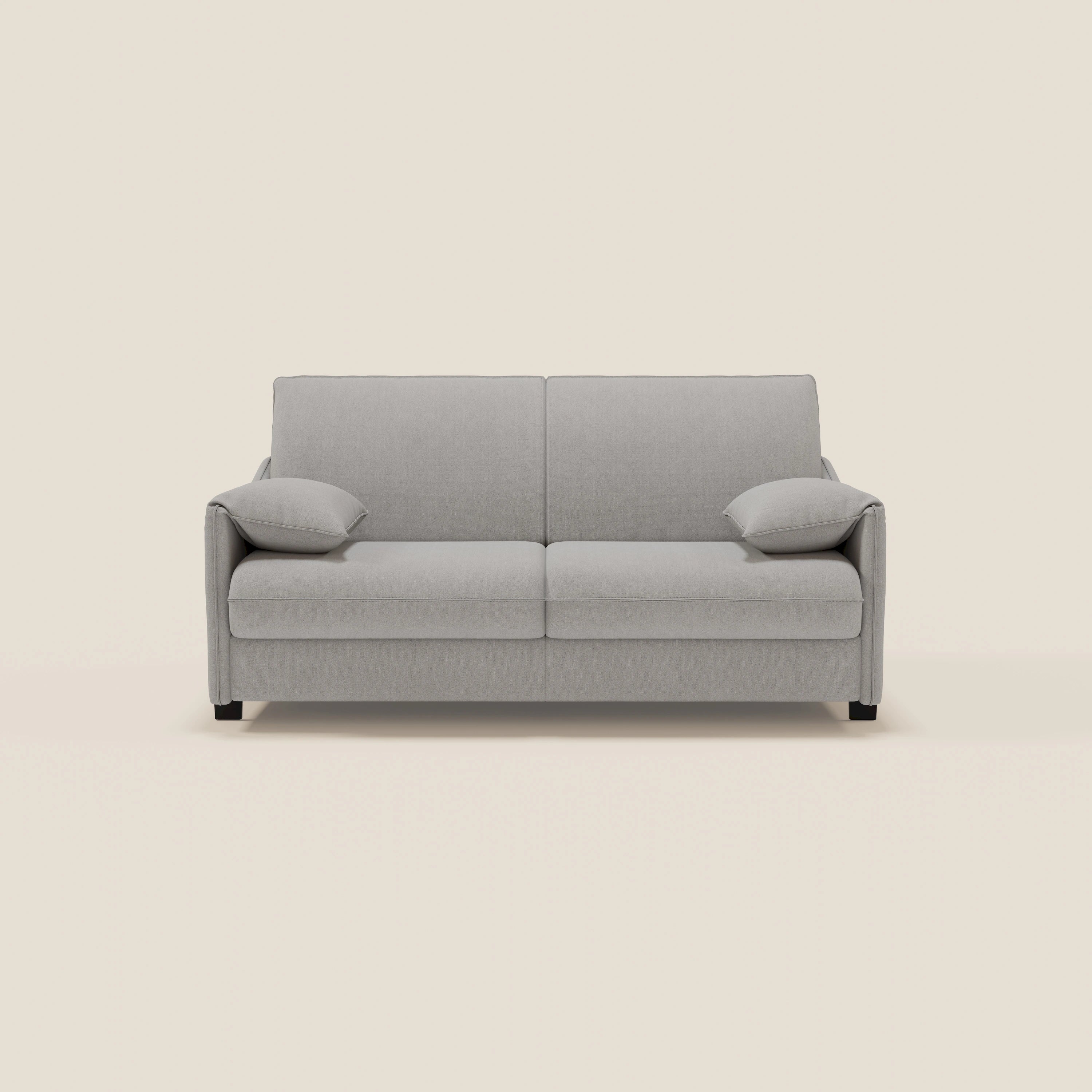 Primula divano letto con materasso alto 18 cm - braccioli mobili e tessuto smacchiabile T05 - divitt.sbs