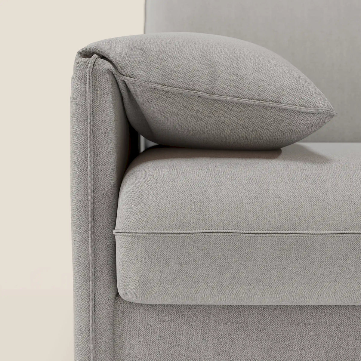 Primula divano letto con materasso alto 18 cm - braccioli mobili e tessuto smacchiabile T05 - divitt.sbs