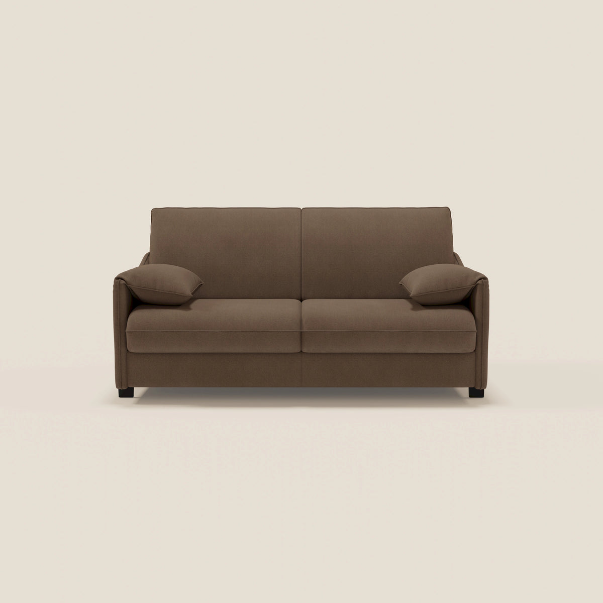 Primula divano letto con materasso alto 18 cm - braccioli mobili e tessuto smacchiabile T05 - divitt.sbs