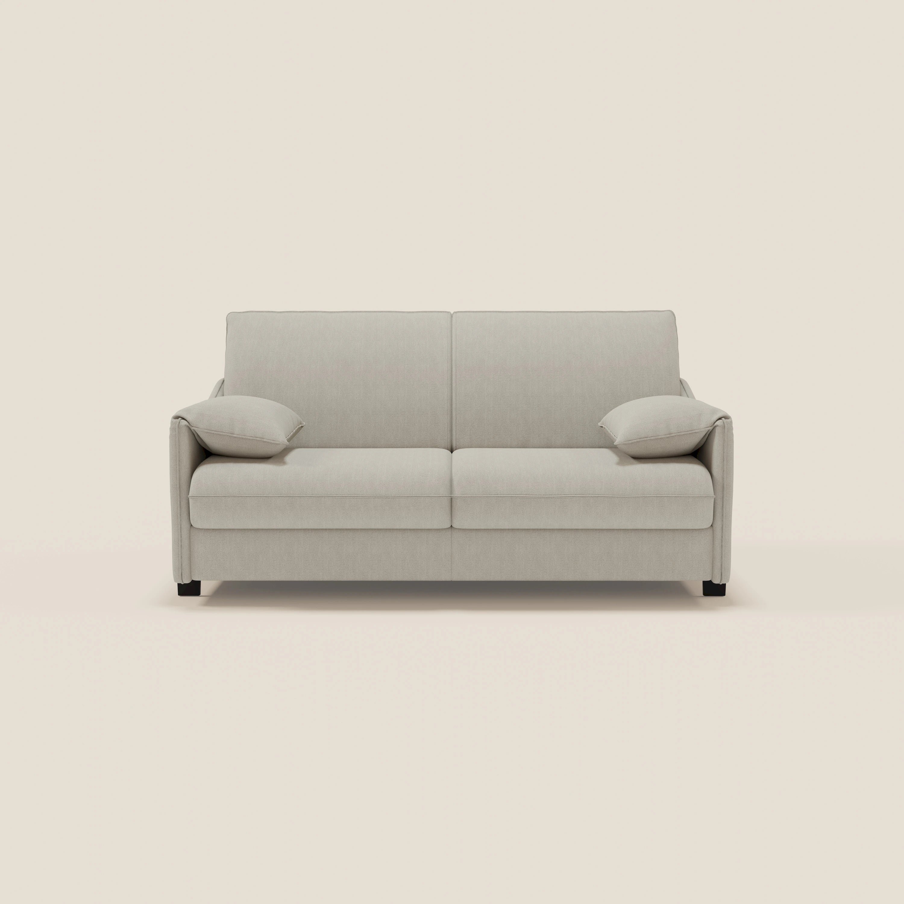 Primula divano letto con materasso alto 18 cm - braccioli mobili e tessuto smacchiabile T05 - divitt.sbs