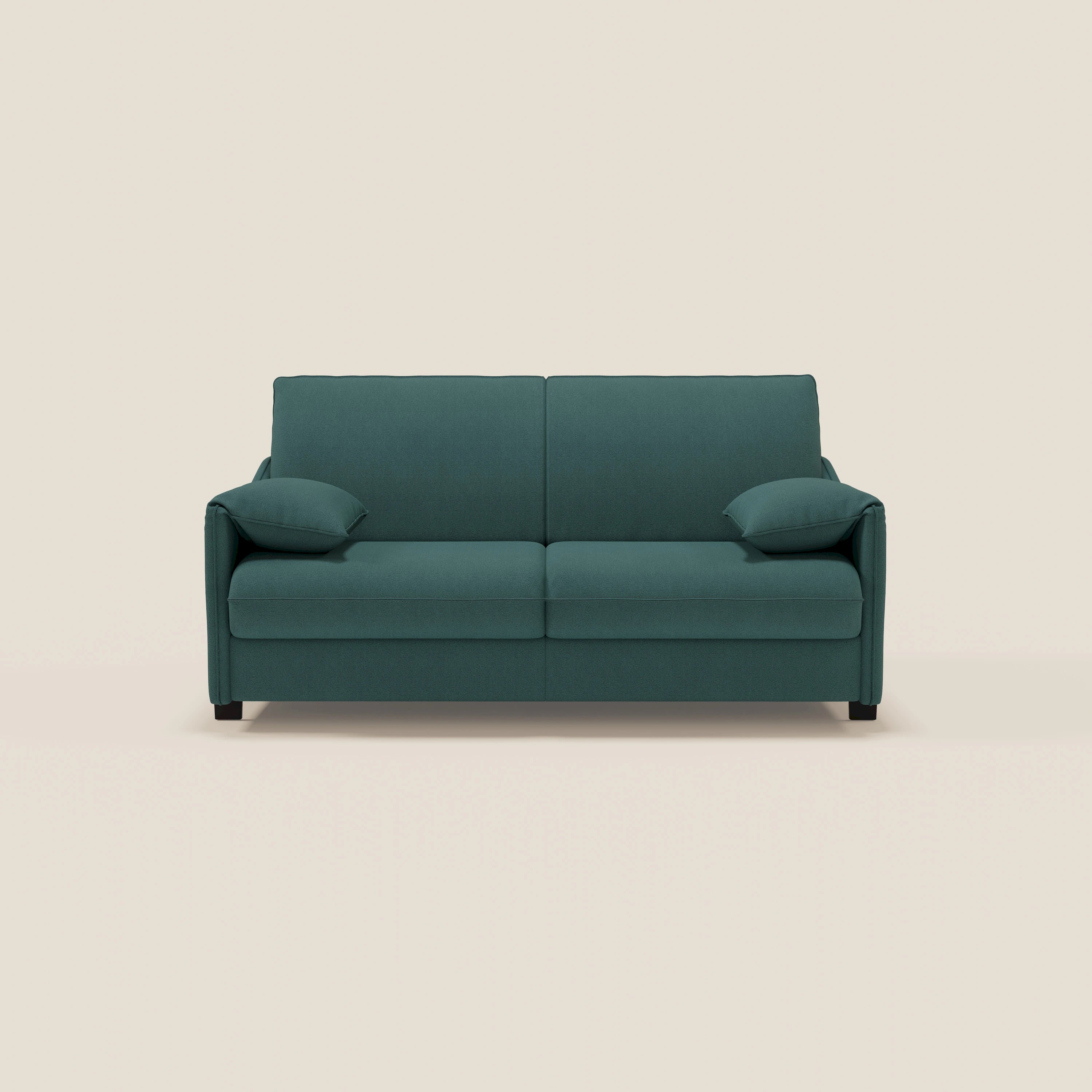 Primula divano letto con materasso alto 18 cm - braccioli mobili e tessuto smacchiabile T05 - divitt.sbs