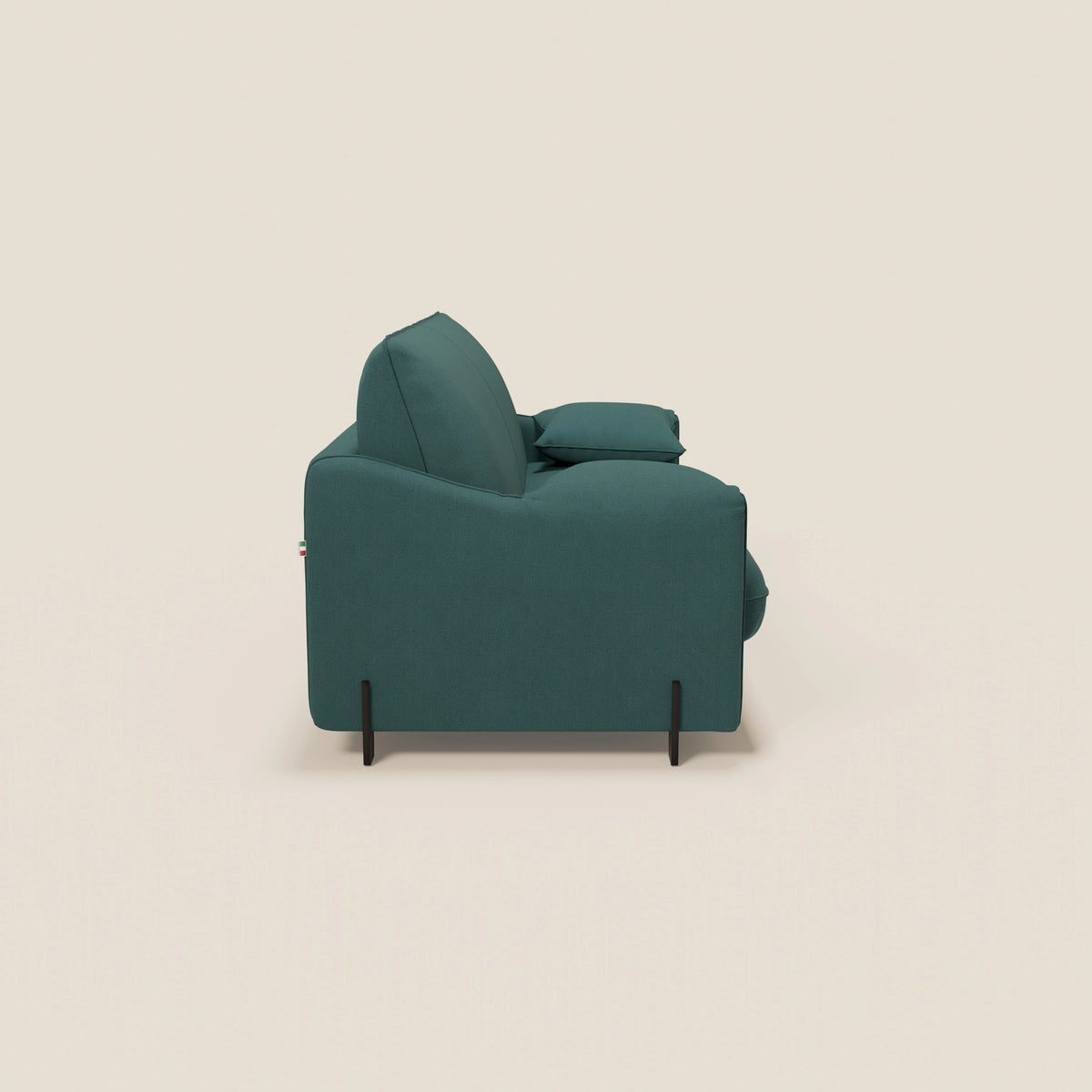Primula divano letto con materasso alto 18 cm - braccioli mobili e tessuto smacchiabile T05 - divitt.sbs