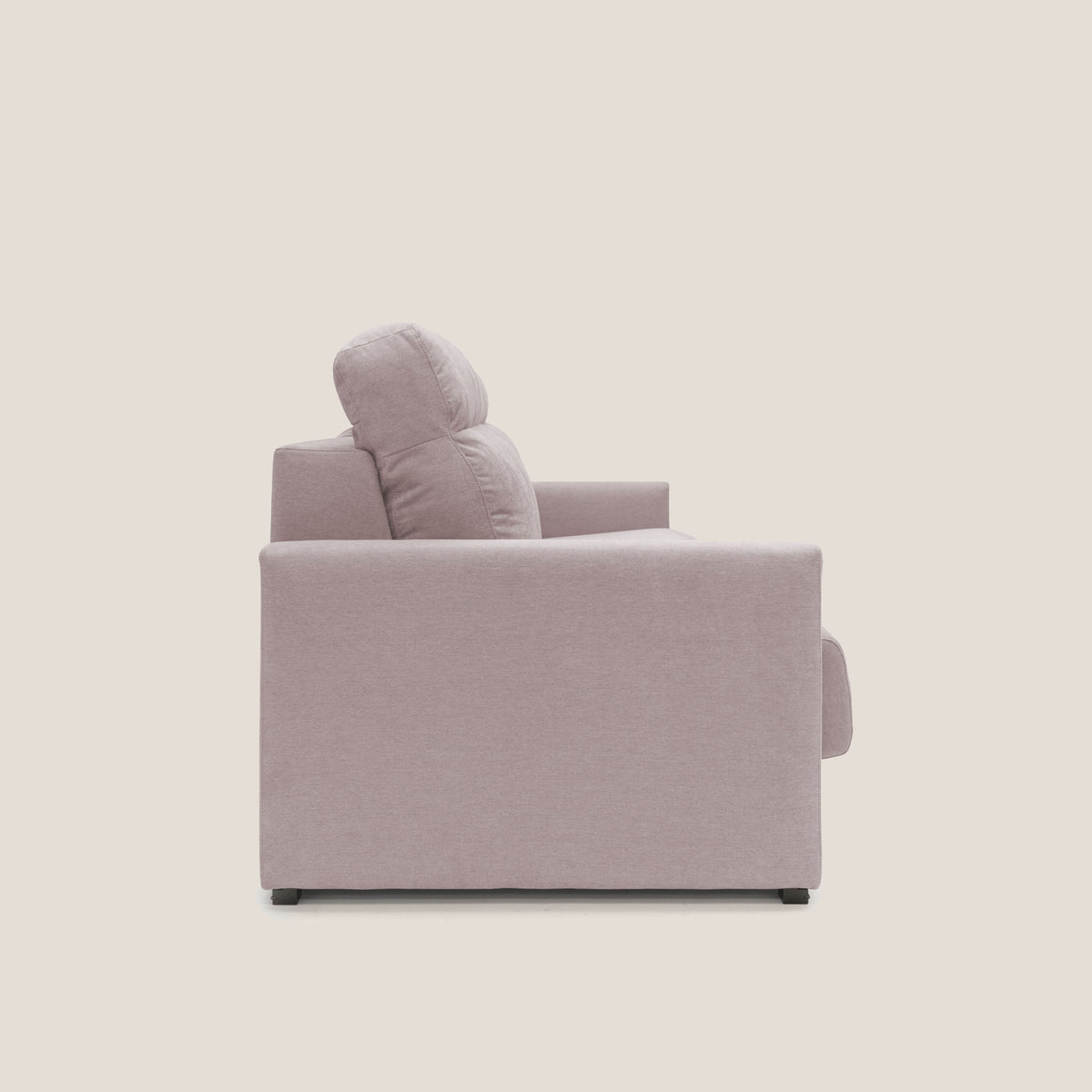 Margot Divano letto matrimoniale con schienale morbido alto in tessuto T02 rosa - divitt.sbs