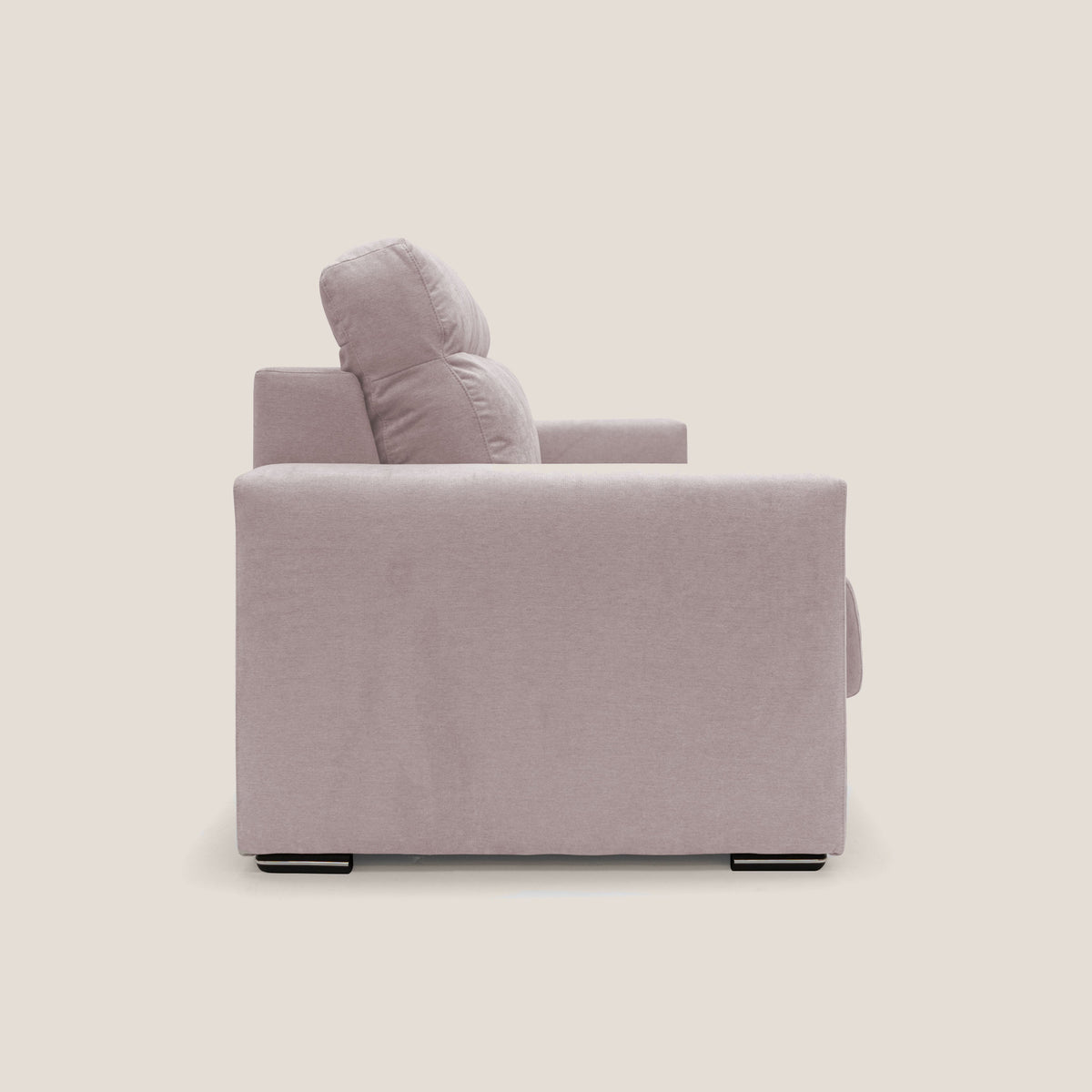 Nikita Divano letto matrimoniale con schienale morbido alto e rivestimento T02 rosa - divitt.sbs