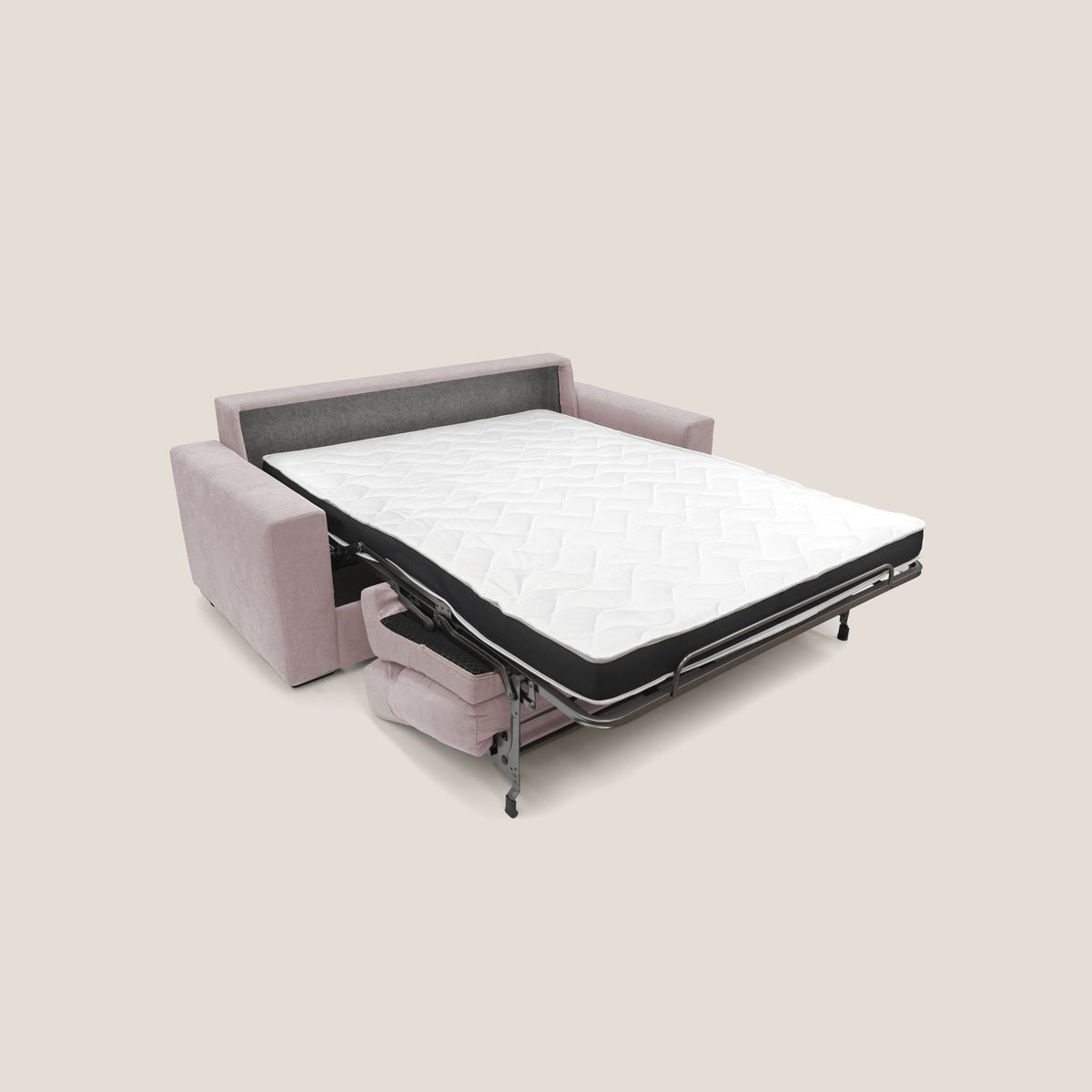 Nikita Divano letto matrimoniale con schienale morbido alto e rivestimento T02 rosa - divitt.sbs