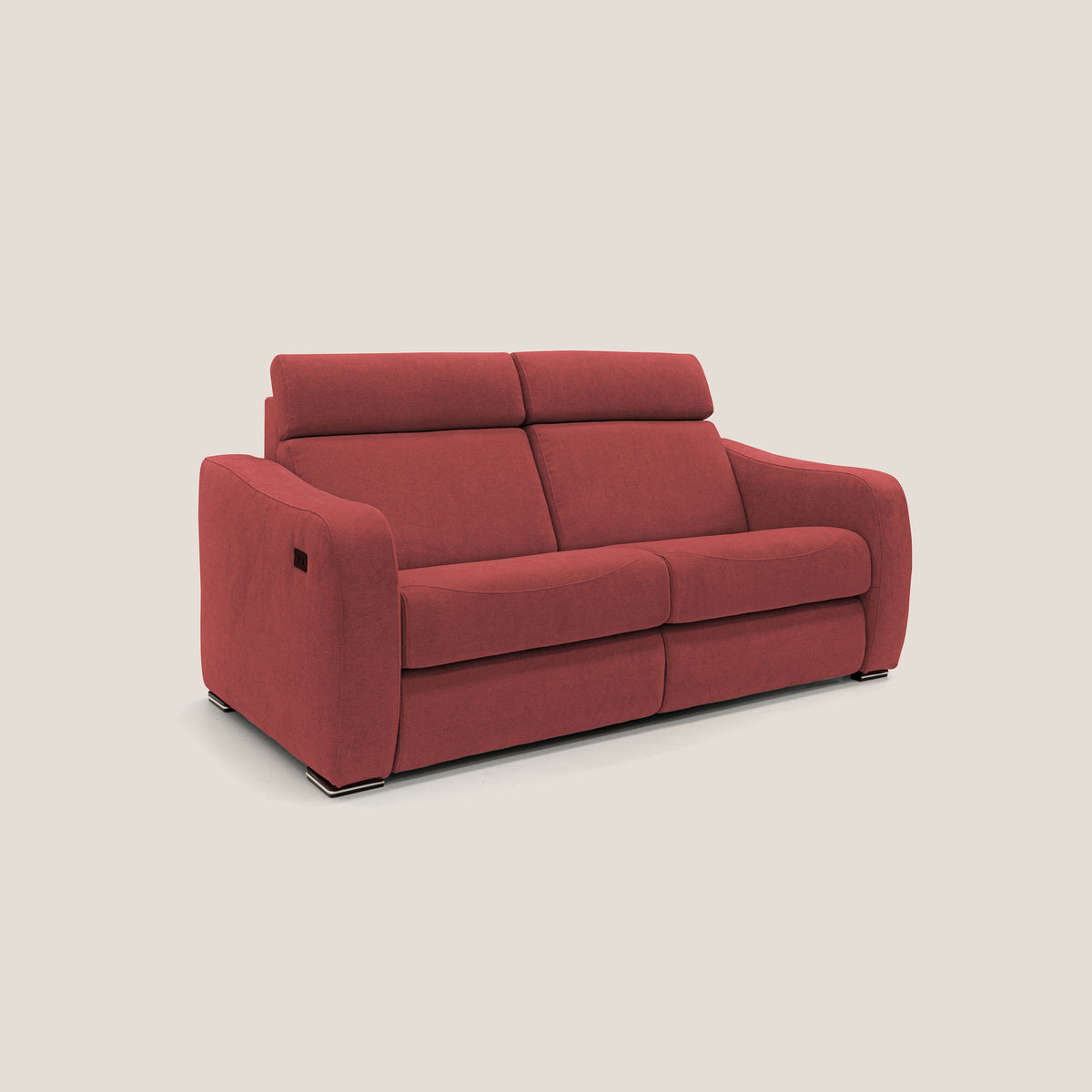 Gummy Divano con meccanismo relax elettrico rosso - divitt.sbs