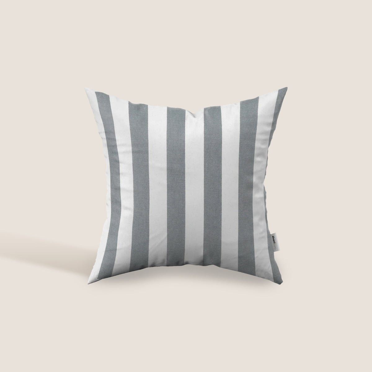 Righe cuscino cotone rigato disponibile in diverse colorazioni grigio - divitt.sbs