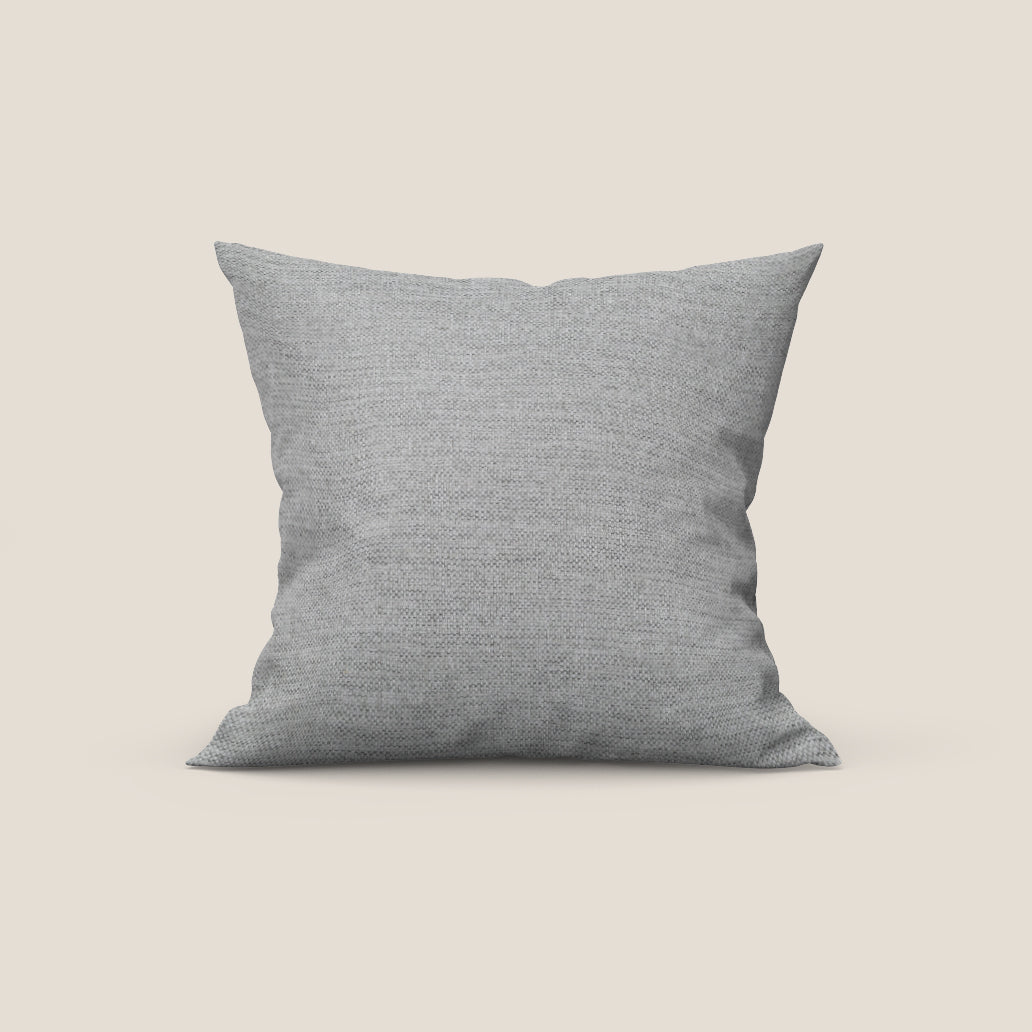 Tobago cuscino disponibile in diversi colori realizzato in tessuto fiammato simil cotone impermeabile T19 grigio - divitt.sbs