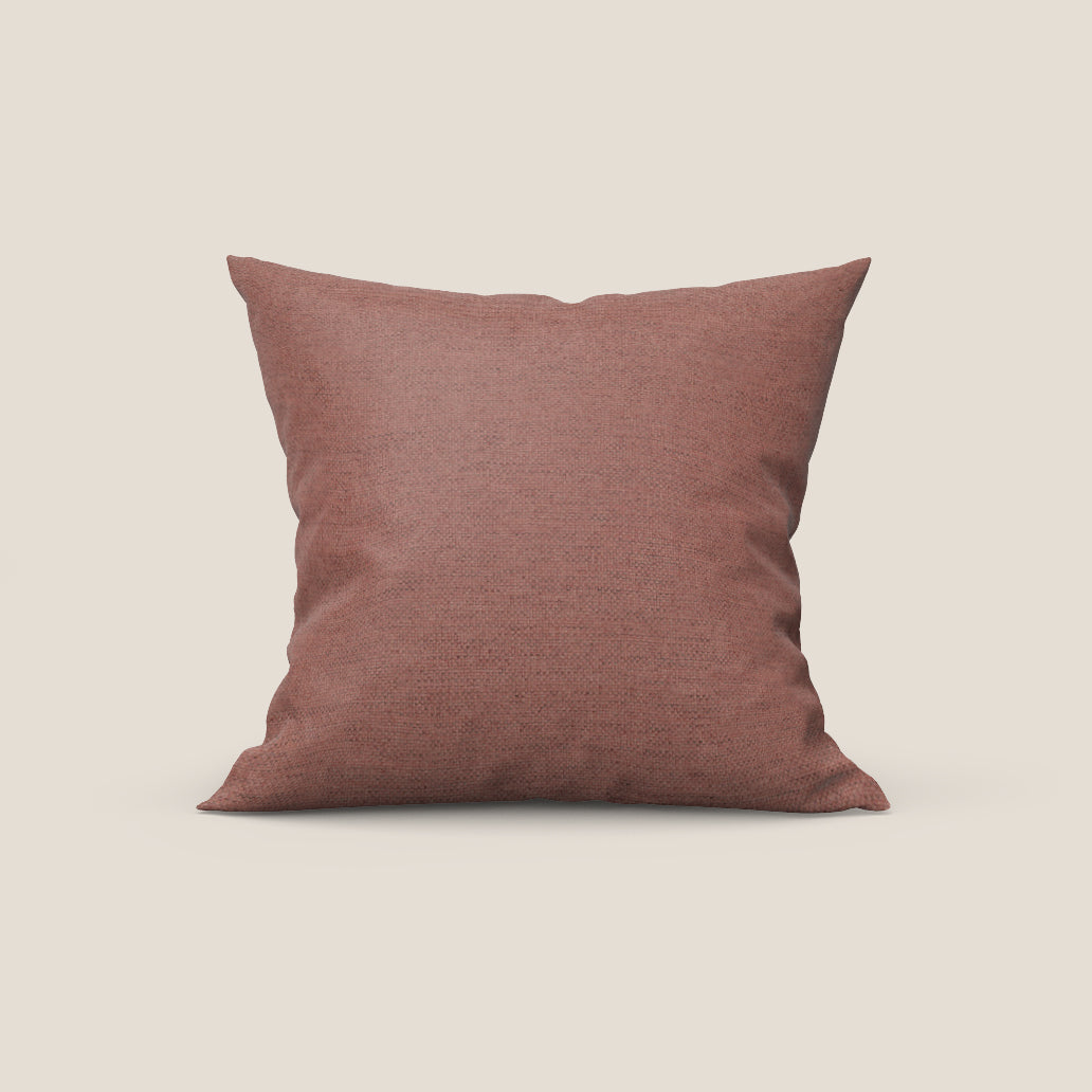 Tobago cuscino disponibile in diversi colori realizzato in tessuto fiammato simil cotone impermeabile T19 salmone - divitt.sbs