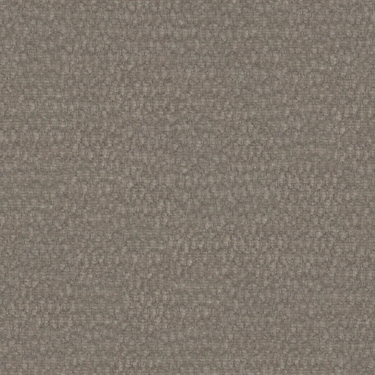 Primo piano del letto imbottito KAELOS in stile minimal di Letti.store: è rivestito con un tessuto ciniglia color taupe dalla trama rigata, caratterizzato da piccoli anelli uniformi e fili in rilievo che creano un delicato effetto a griglia, perfetto per le sue gambe alte, la base contenitiva e la testiera arrotondata.