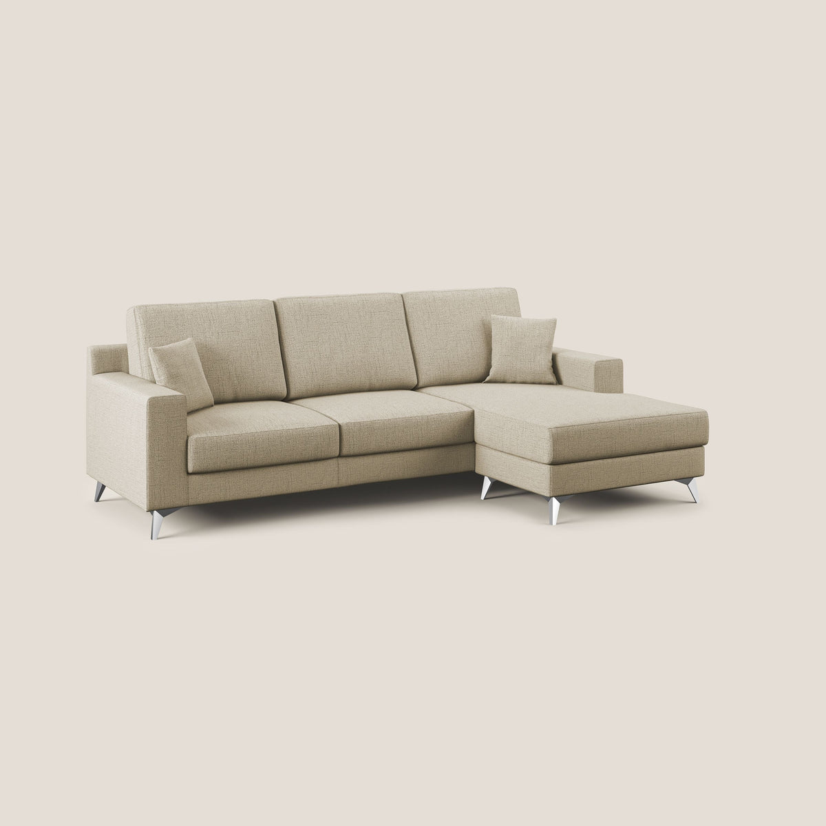 Michael Divano angolare REVERSIBILE in tessuto impermeabile T03 beige - divitt.sbs