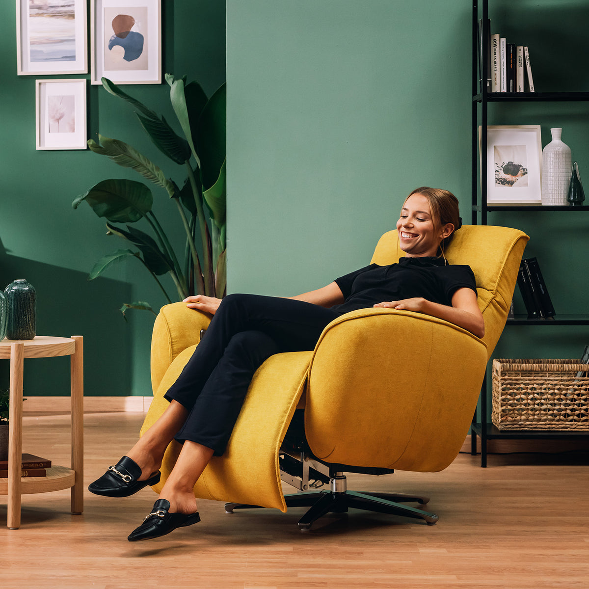 EVA Poltroncina RELAX in morbido tessuto impermeabile T02 giallo - divitt.sbs