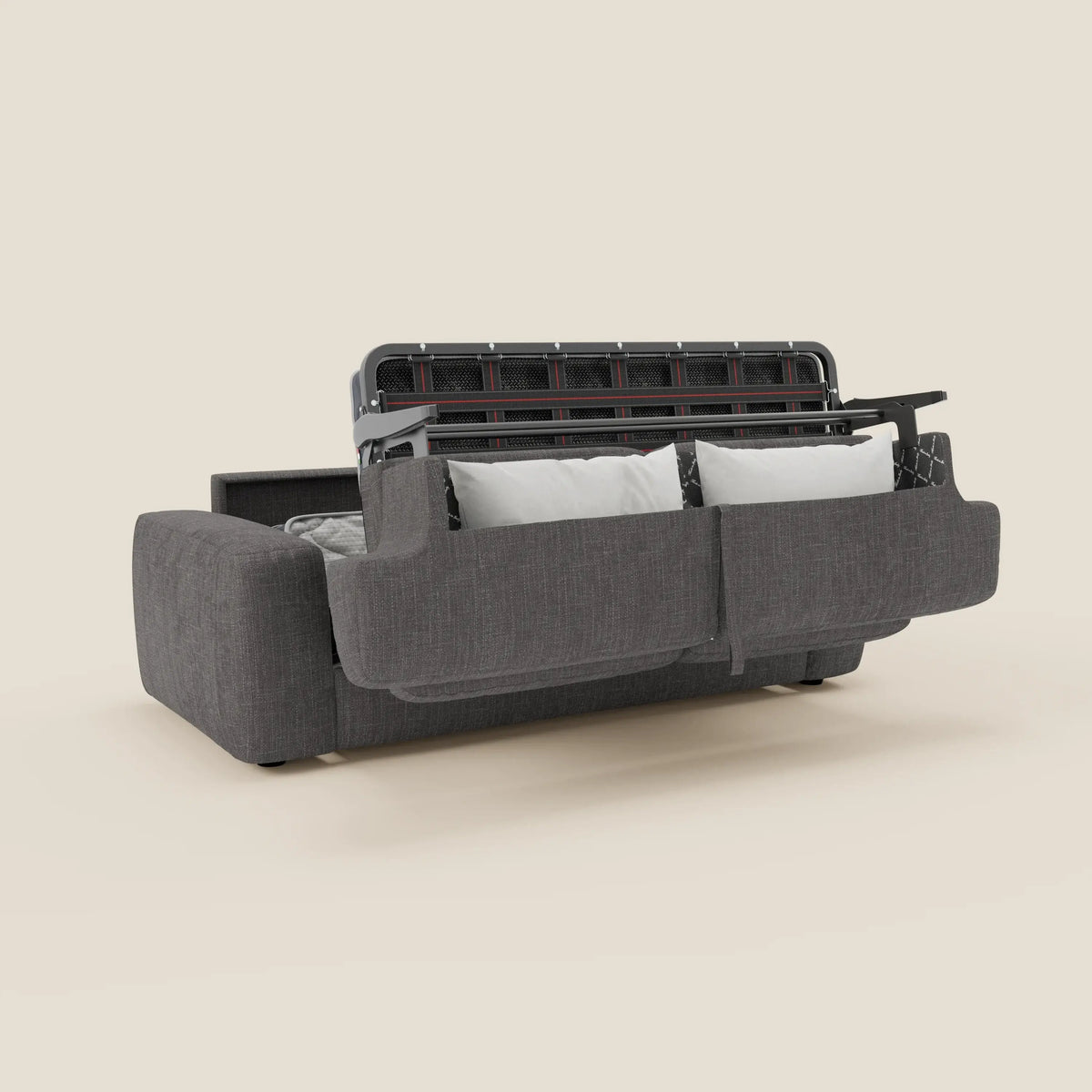 Cloud Divano letto materasso H17 cm dai morbidi cuscini in tessuto impermeabile T06 - divitt.sbs
