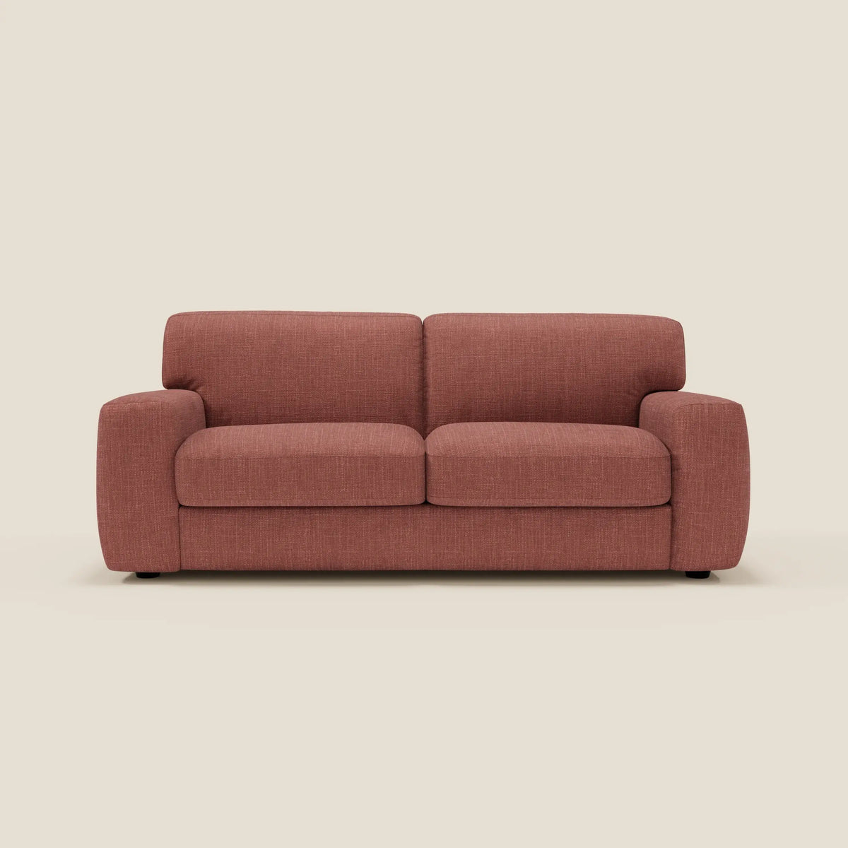 Cloud Divano letto materasso H17 cm dai morbidi cuscini in tessuto impermeabile T06 corallo - divitt.sbs