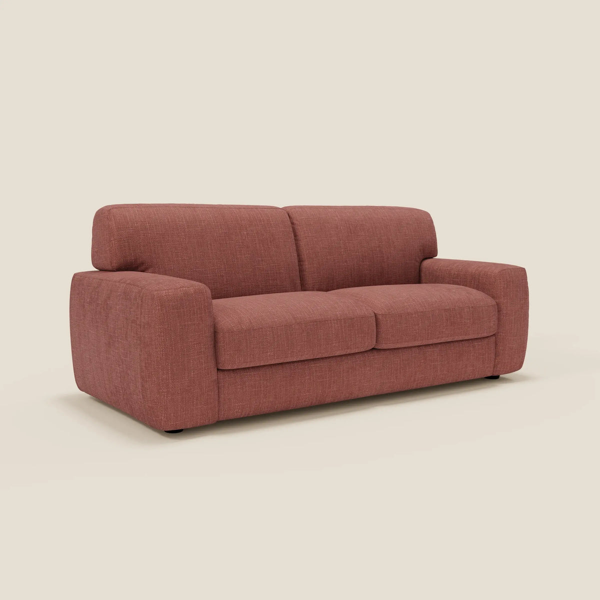 Cloud Divano letto materasso H17 cm dai morbidi cuscini in tessuto impermeabile T06 corallo - divitt.sbs