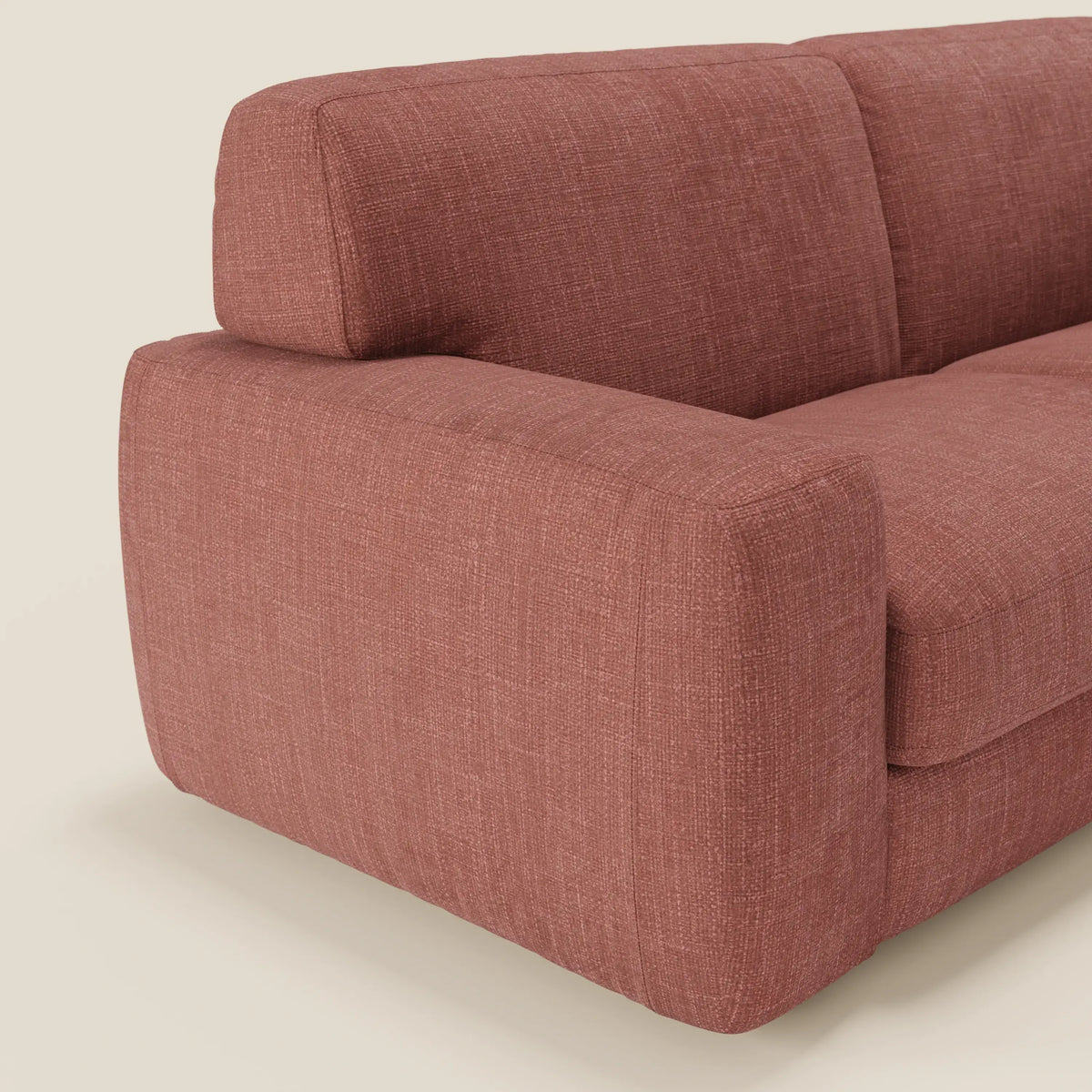Cloud Divano letto materasso H17 cm dai morbidi cuscini in tessuto impermeabile T06 corallo - divitt.sbs