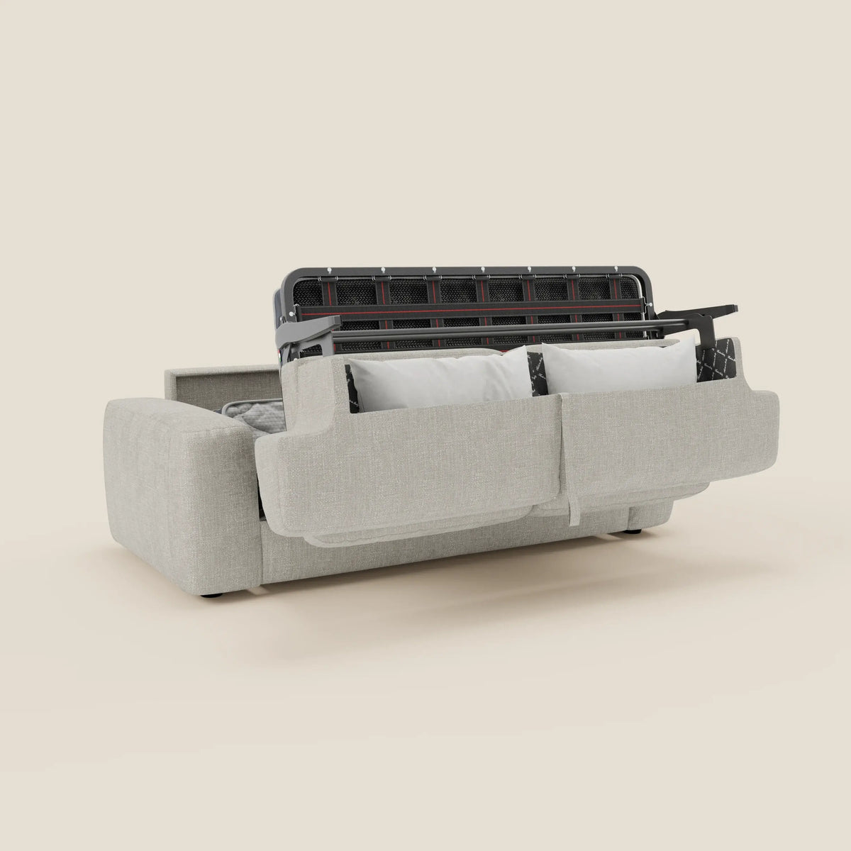 Cloud Divano letto materasso H17 cm dai morbidi cuscini in tessuto impermeabile T06 - divitt.sbs