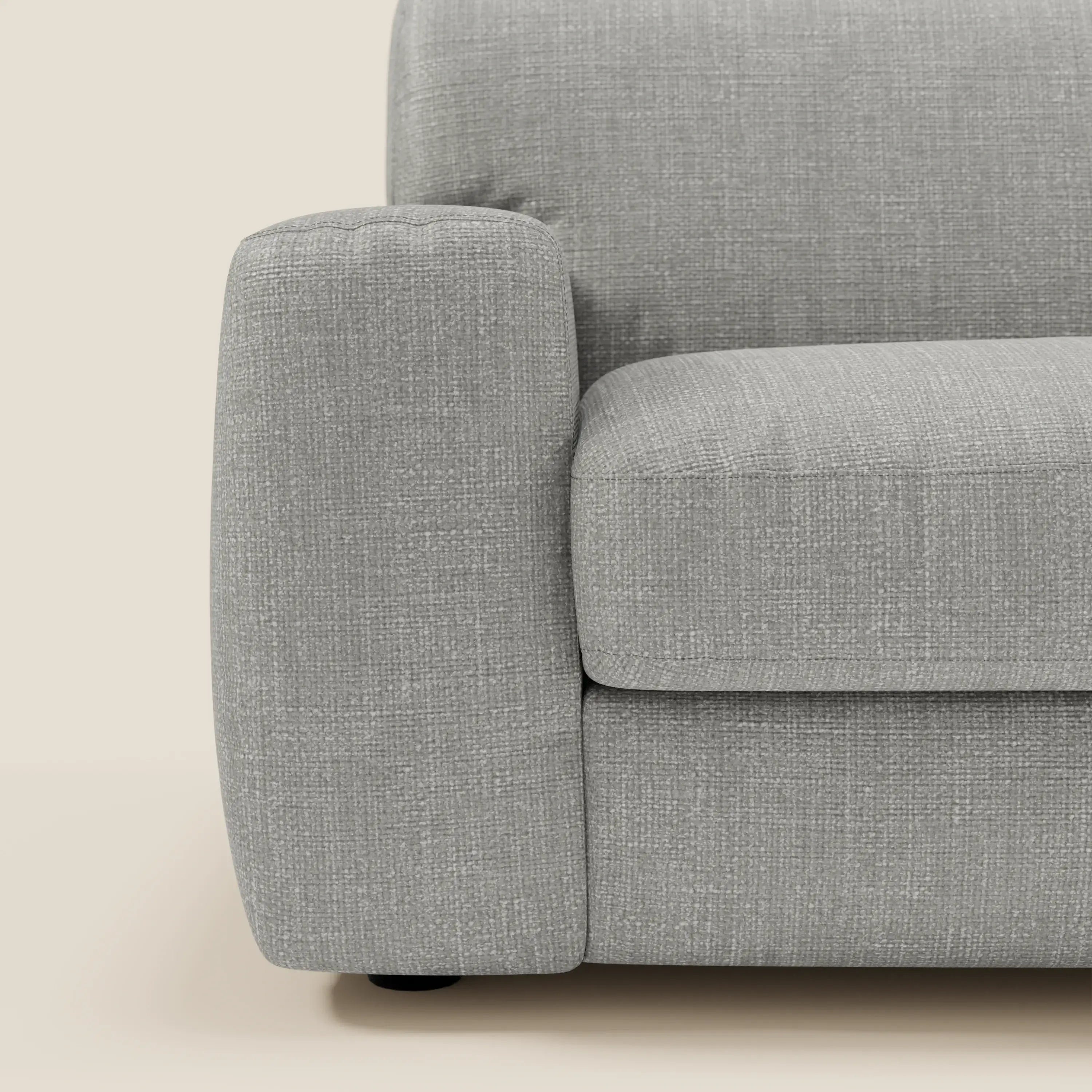 Cloud Divano letto materasso H17 cm dai morbidi cuscini in tessuto impermeabile T06 grigio - divitt.sbs