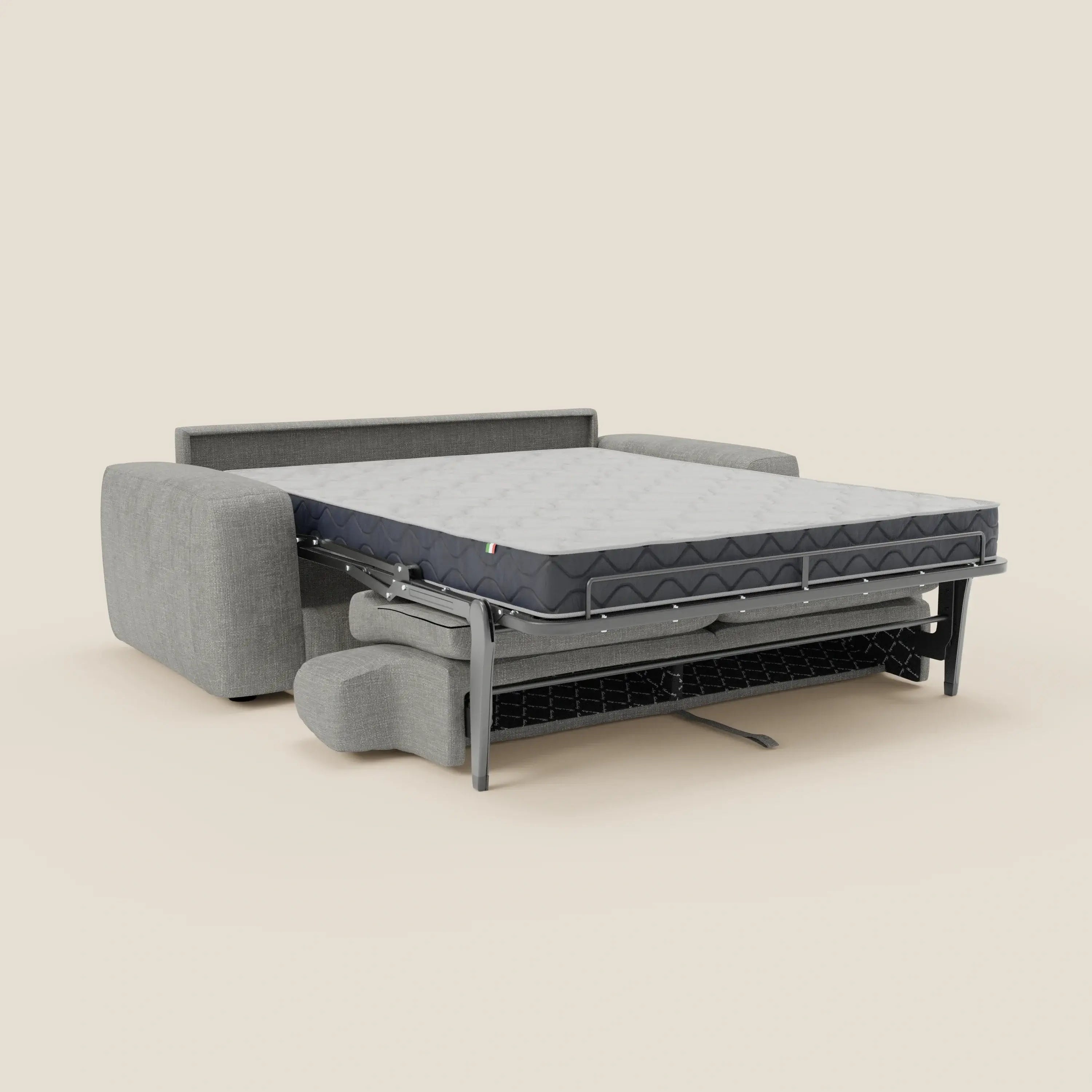 Cloud Divano letto materasso H17 cm dai morbidi cuscini in tessuto impermeabile T06 grigio - divitt.sbs