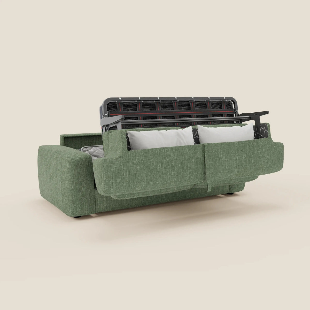 Cloud Divano letto materasso H17 cm dai morbidi cuscini in tessuto impermeabile T06 - divitt.sbs