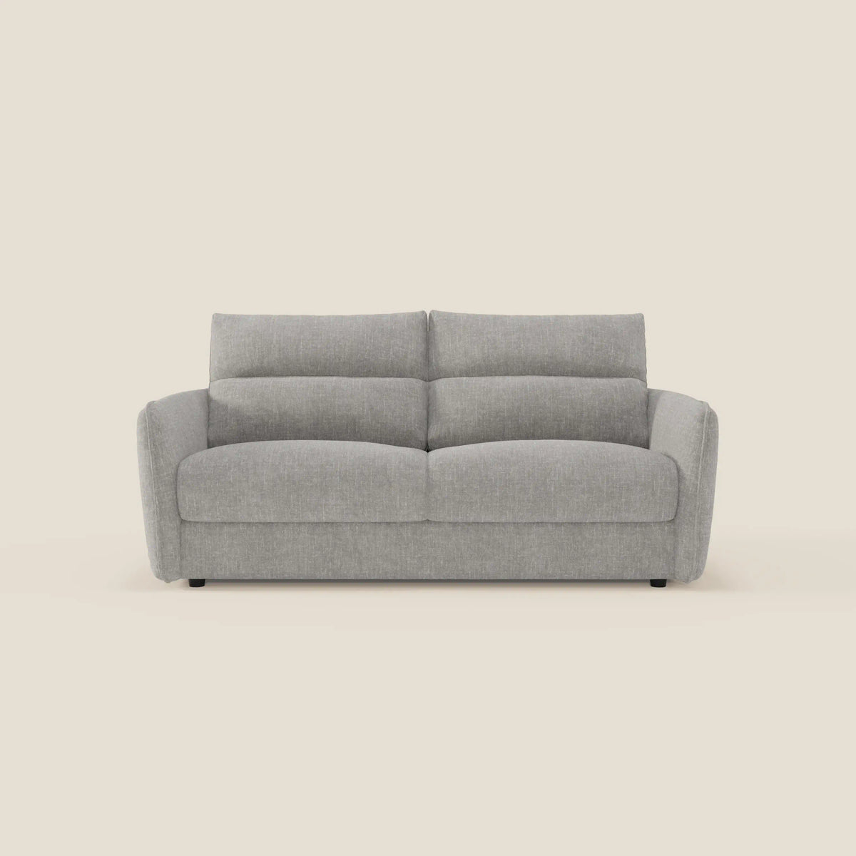 Elios Divano letto con morbidi cuscini spalliera in tessuto smacchiabile T24 grigio - divitt.sbs