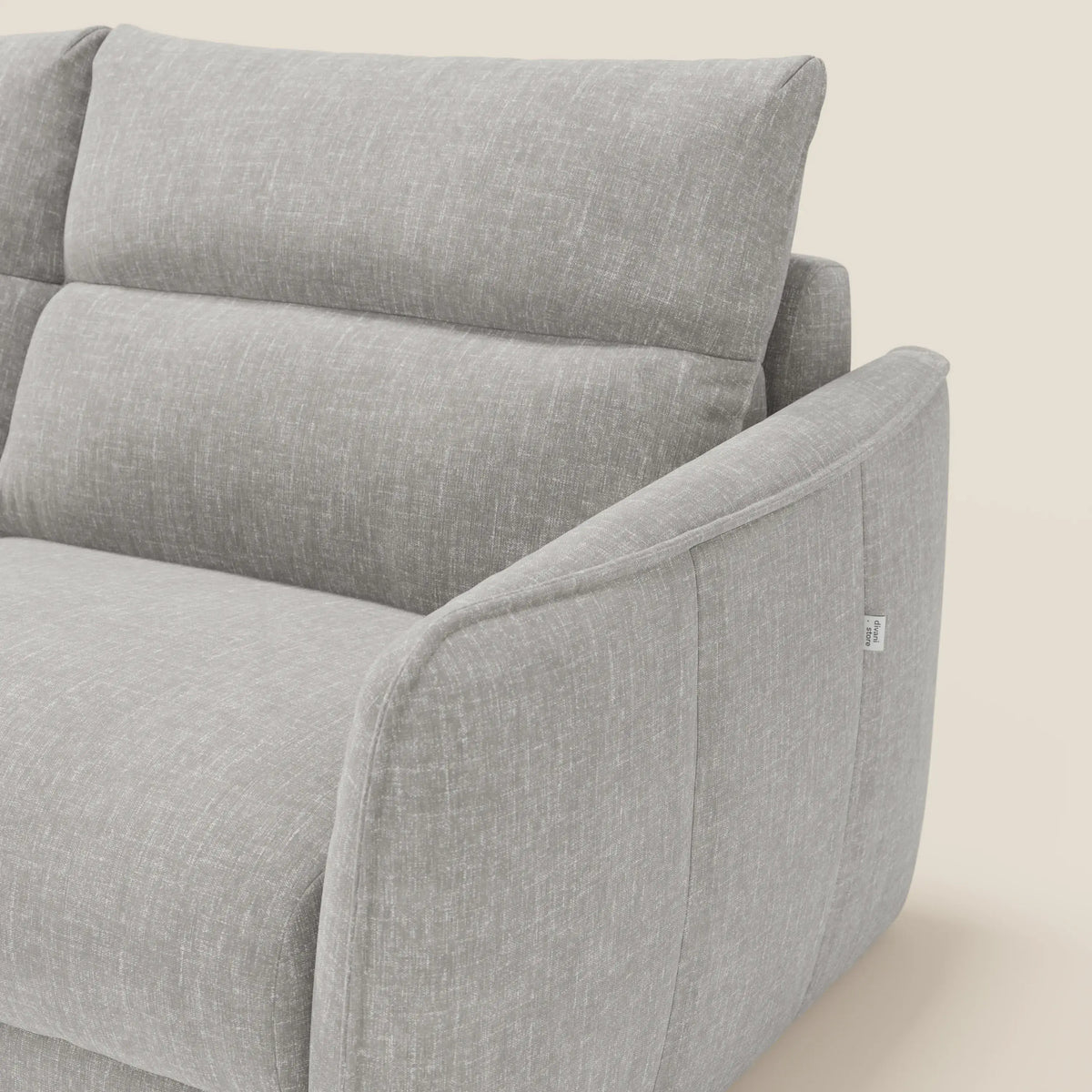 Elios Divano letto con morbidi cuscini spalliera in tessuto smacchiabile T24 grigio - divitt.sbs