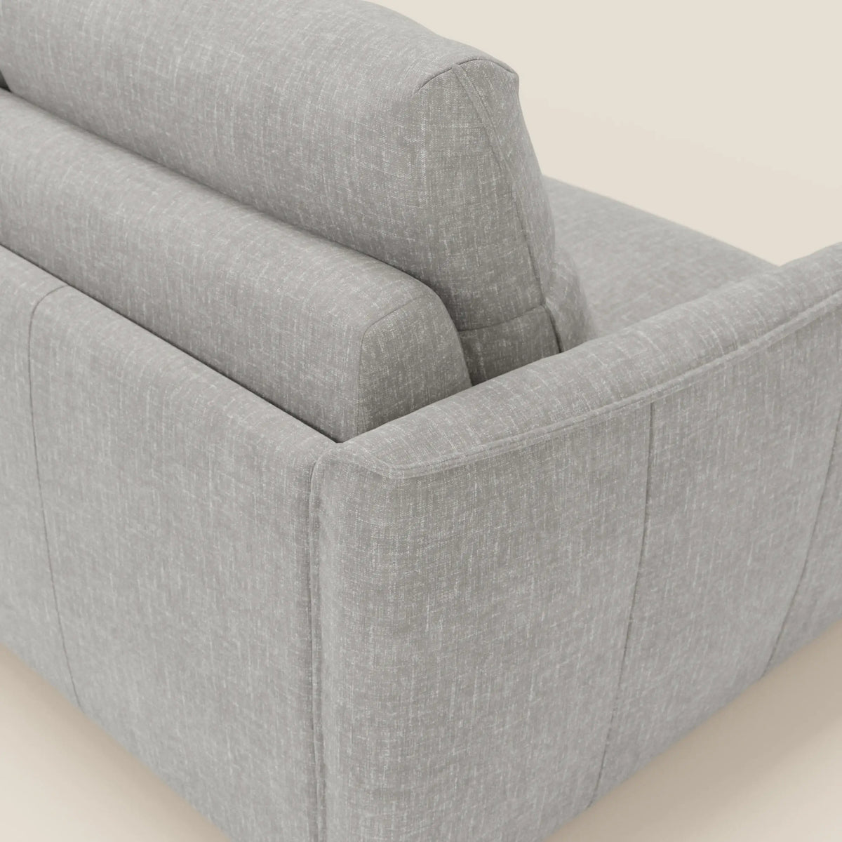 Elios Divano letto con morbidi cuscini spalliera in tessuto smacchiabile T24 grigio - divitt.sbs