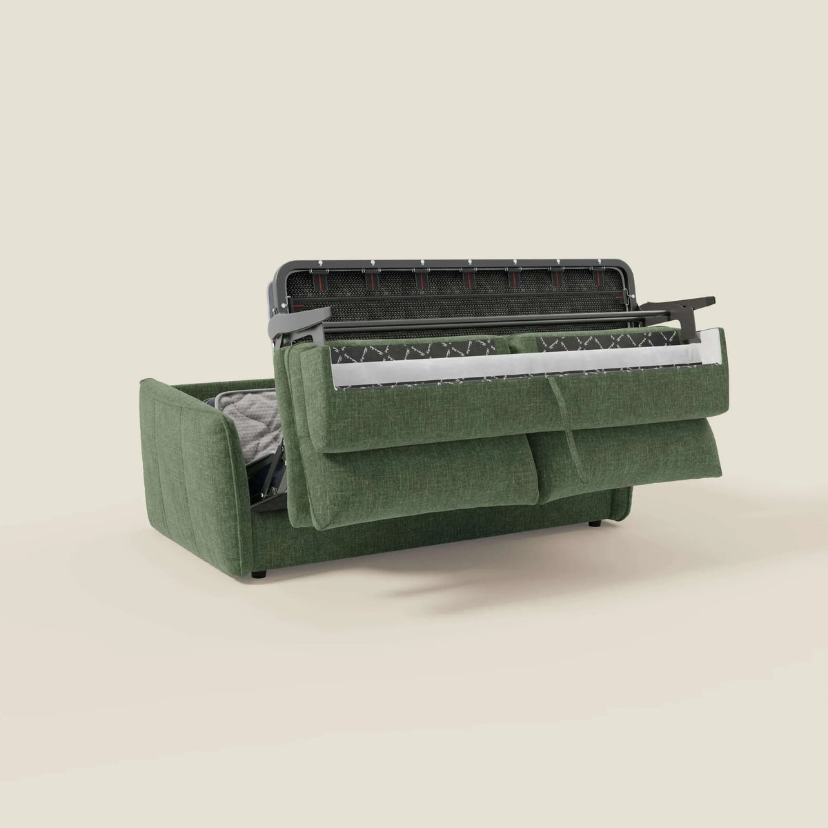 Elios Divano letto con morbidi cuscini spalliera in tessuto smacchiabile T24 - divitt.sbs
