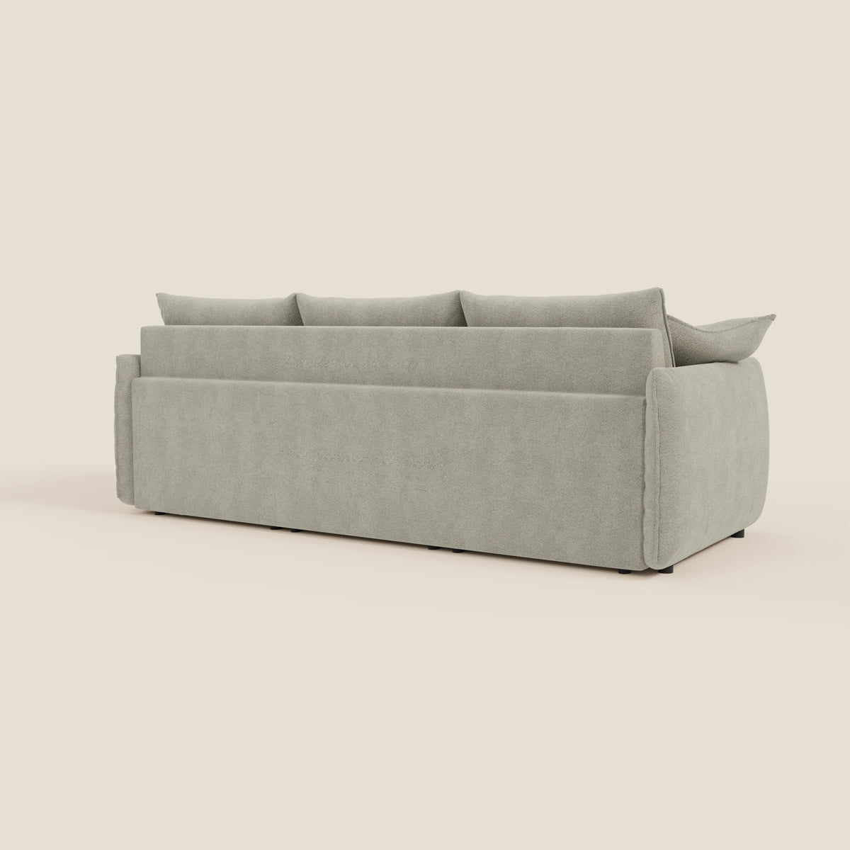 Flexar divano con 3 sedute allungabili schienale in piuma d'oca in bouclé impermeabile T07 - divitt.sbs