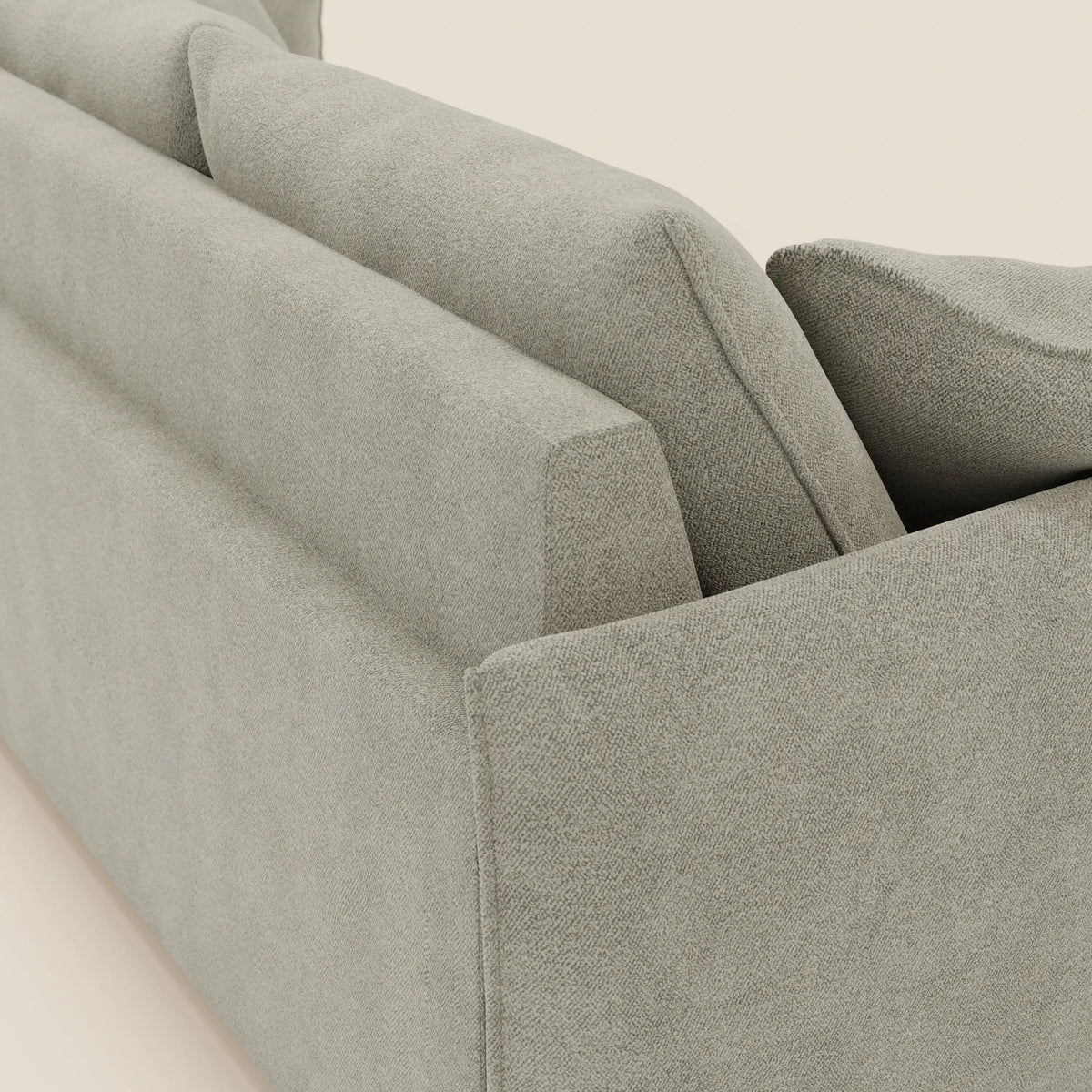 Flexar divano con 3 sedute allungabili schienale in piuma d'oca in bouclé impermeabile T07 - divitt.sbs