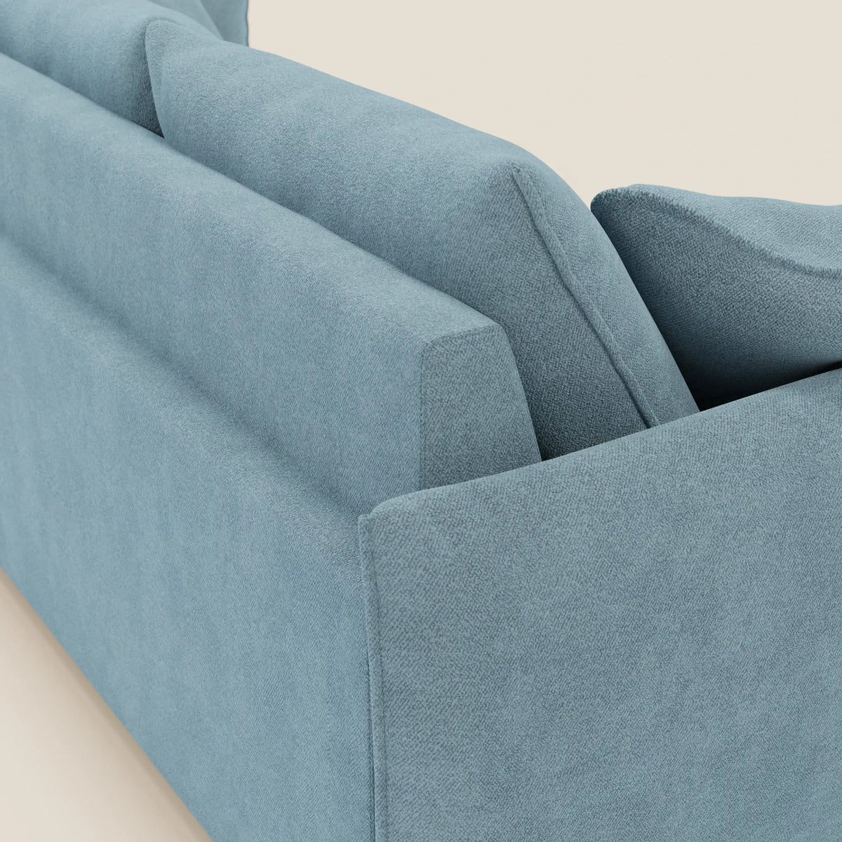 Flexar divano con 3 sedute allungabili schienale in piuma d'oca in bouclé impermeabile T07 - divitt.sbs