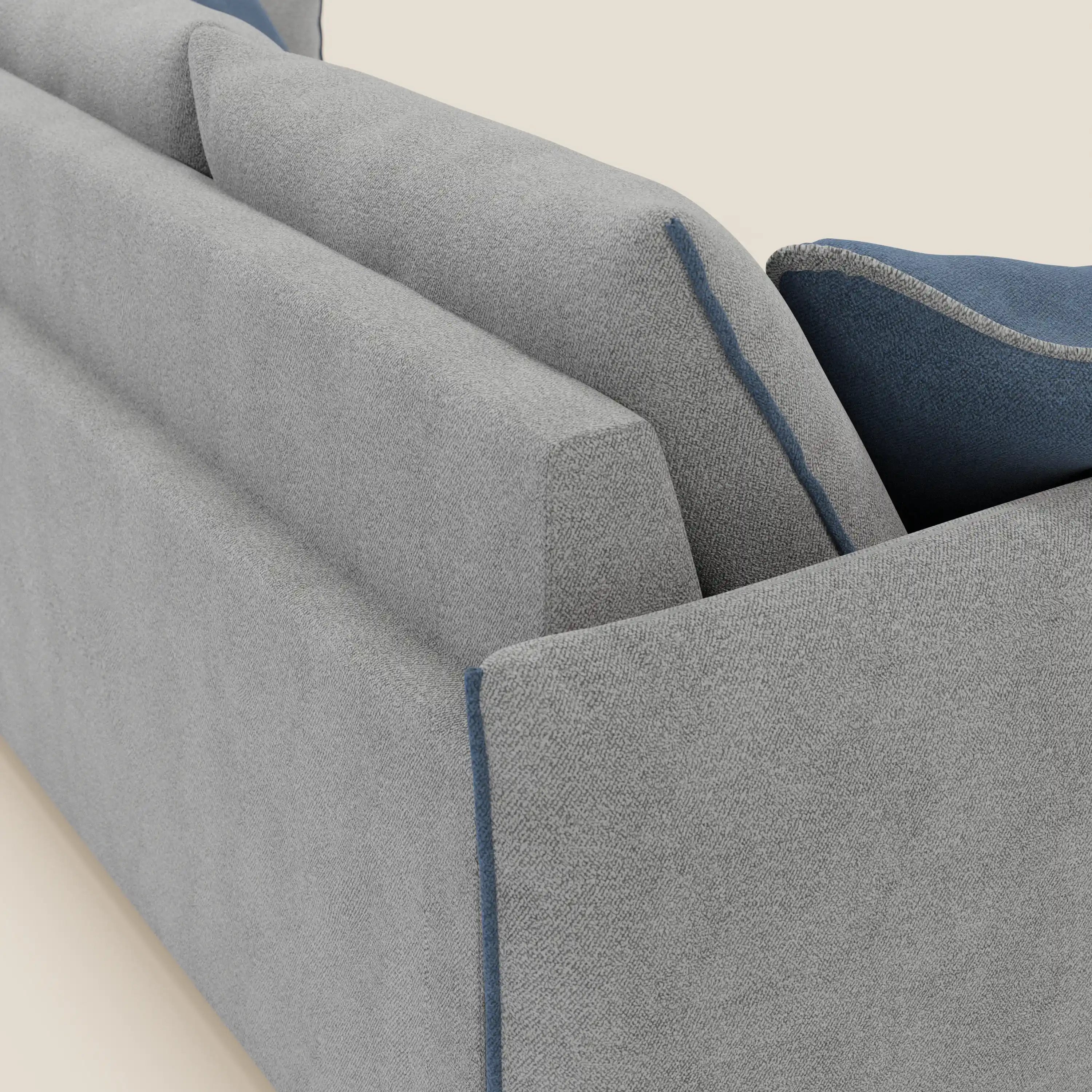 Flexar divano con 3 sedute allungabili schienale in piuma d'oca in bouclé impermeabile T07 - divitt.sbs