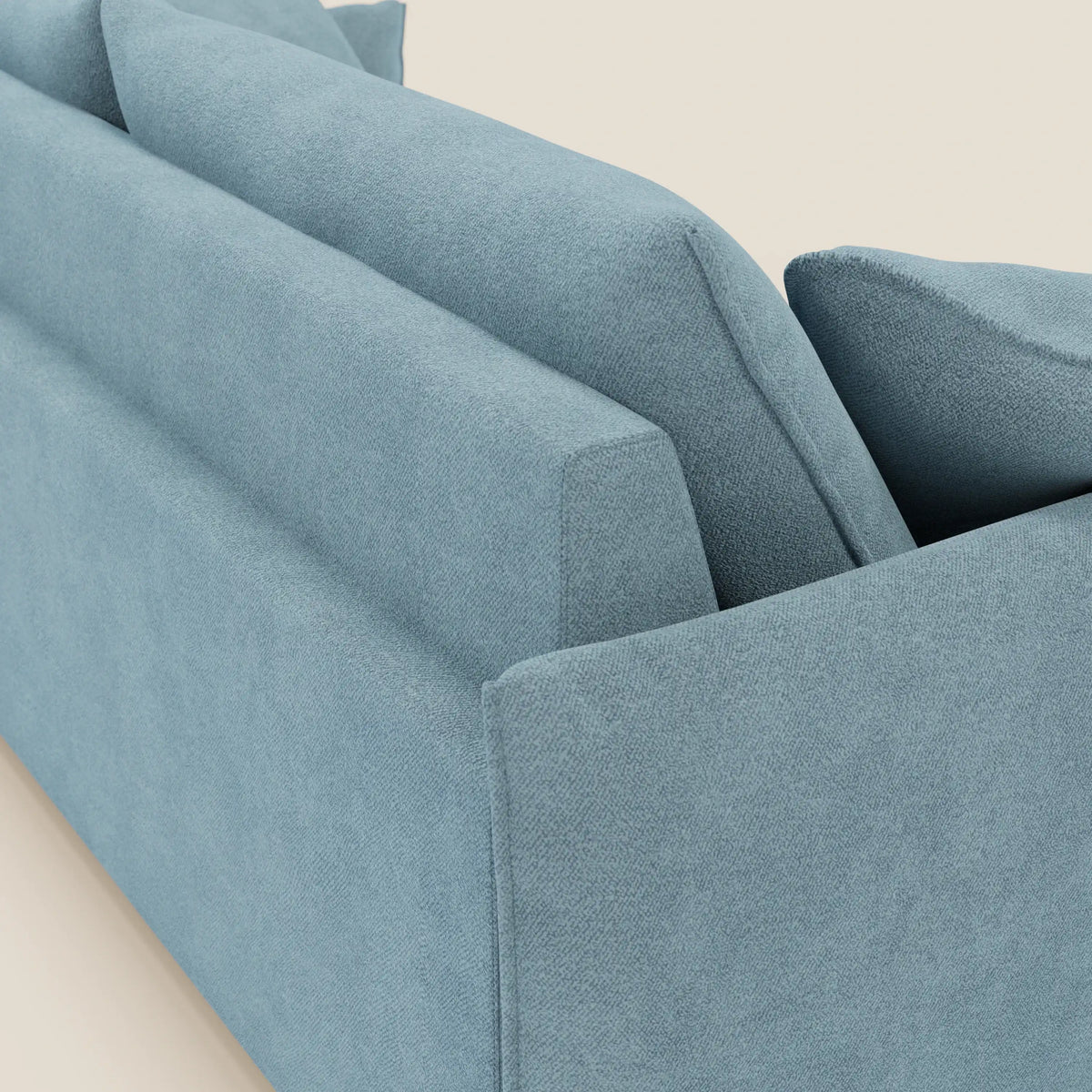 Flexar divano con sedute allungabili e schienale in piuma in morbido bouclé impermeabile T07 - divitt.sbs