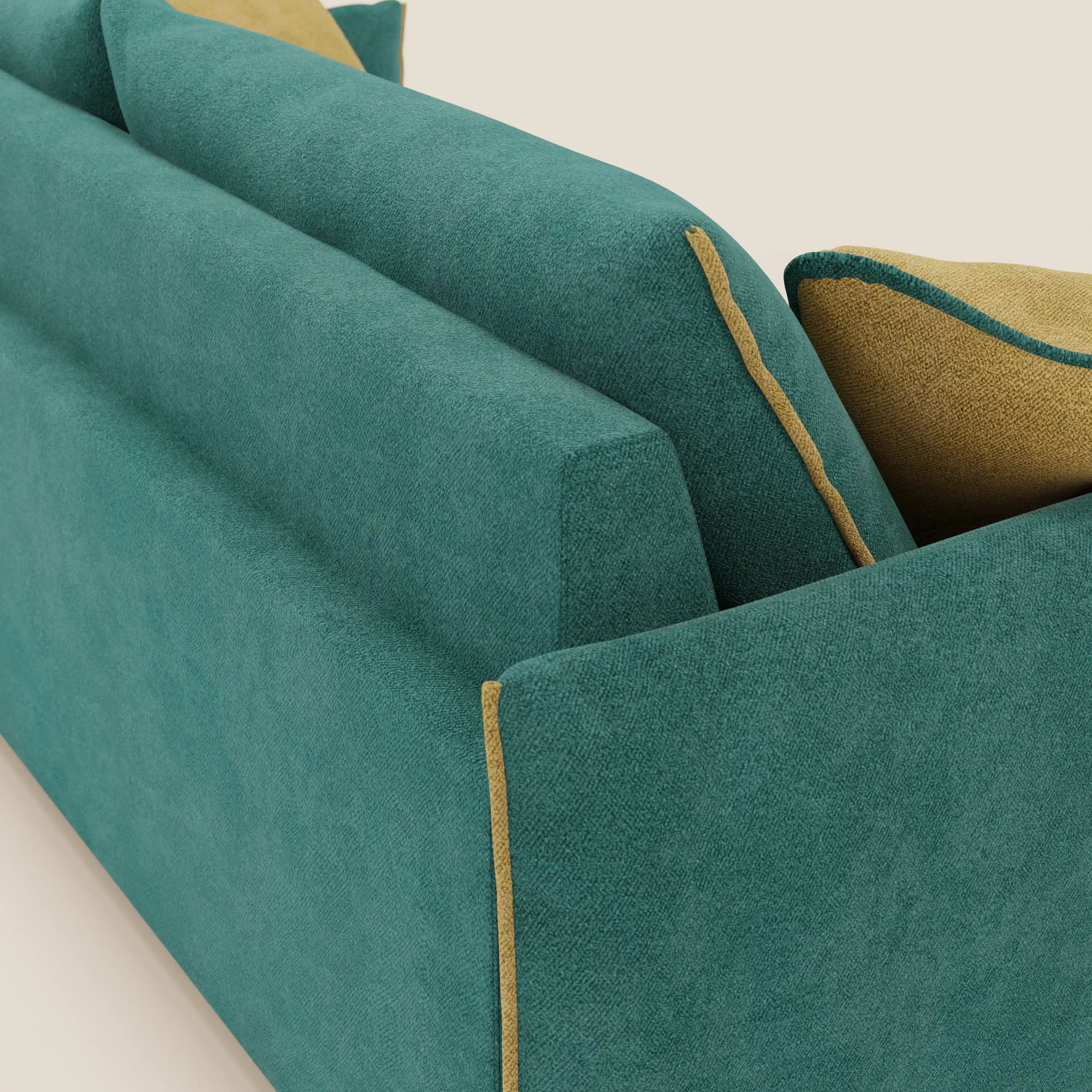 Flexar divano con sedute allungabili e schienale in piuma in morbido bouclé impermeabile T07 - divitt.sbs