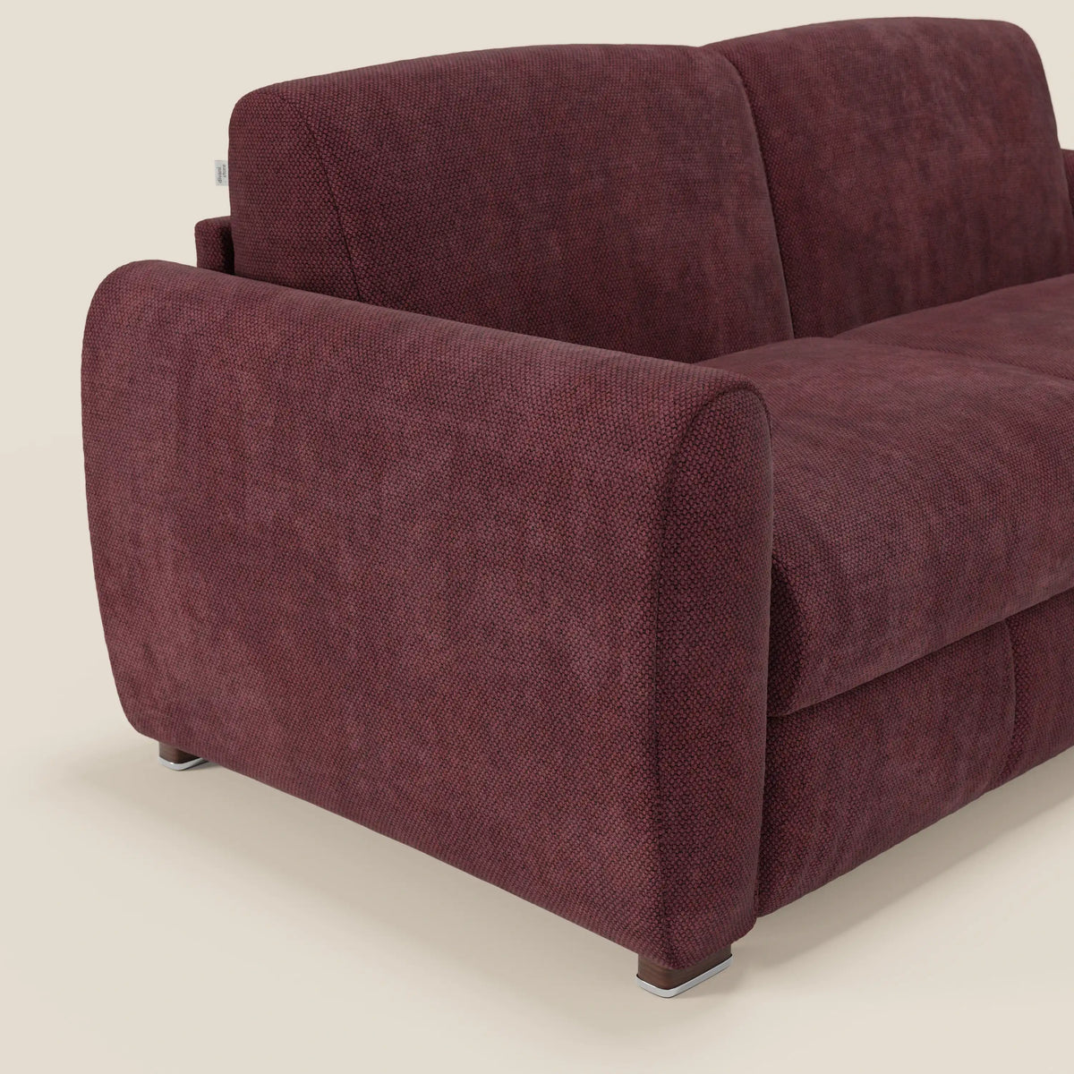 Kaleo Divano letto moderno con materasso H17 cm - in raffinato tessuto impermeabile T26 - divitt.sbs