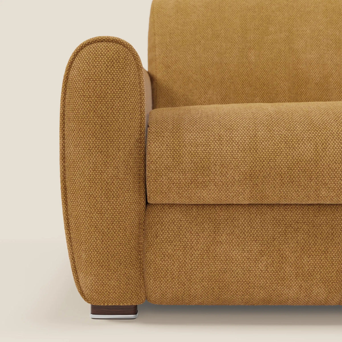Kaleo Divano letto moderno con materasso H17 cm - in raffinato tessuto impermeabile T26 - divitt.sbs