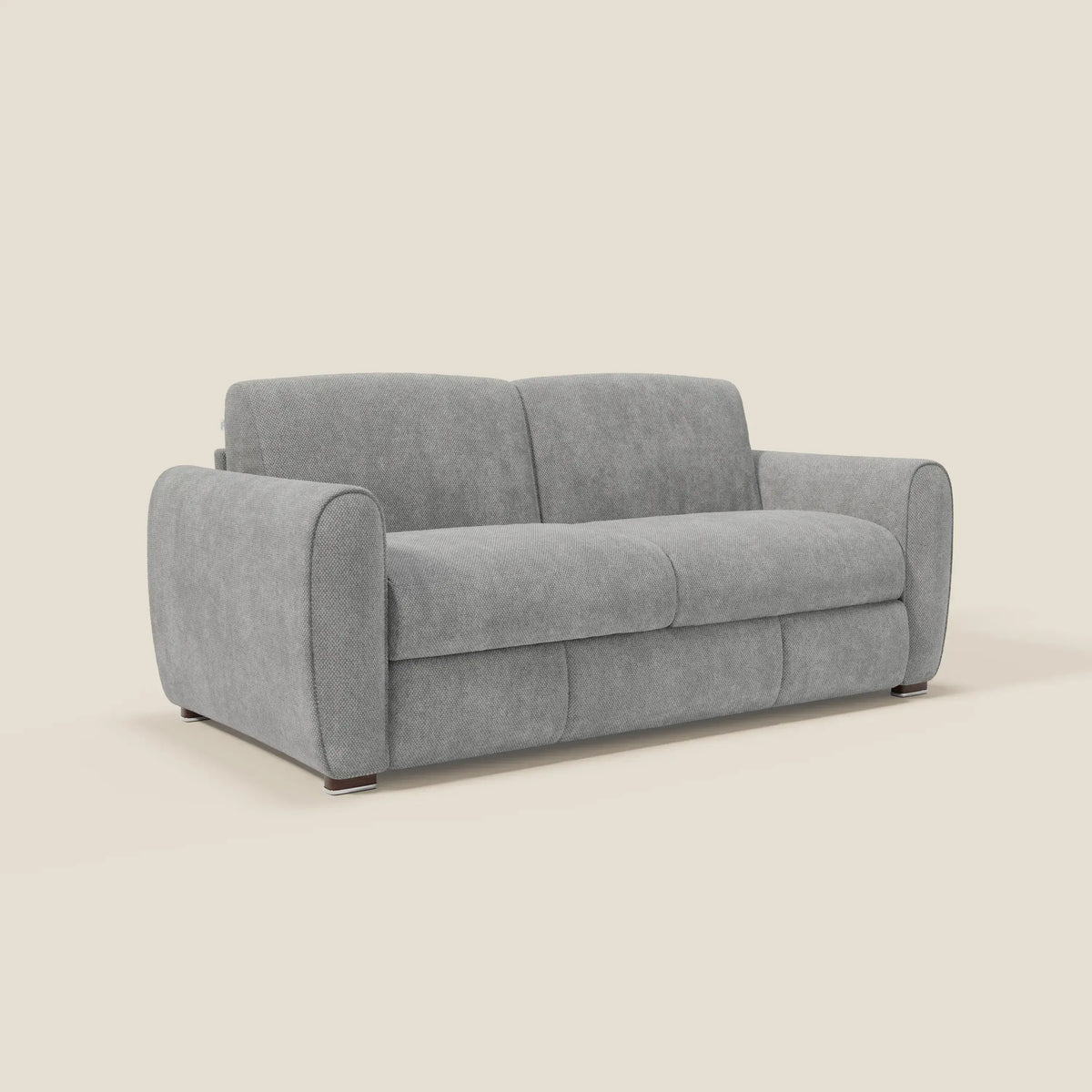Kaleo Divano letto moderno con materasso H17 cm - in raffinato tessuto impermeabile T26 - divitt.sbs