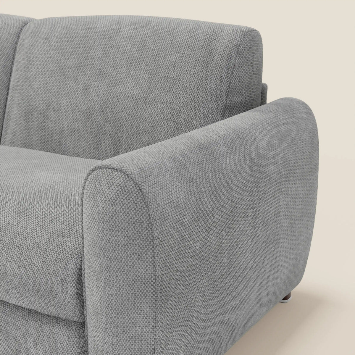 Kaleo Divano letto moderno con materasso H17 cm - in raffinato tessuto impermeabile T26 - divitt.sbs