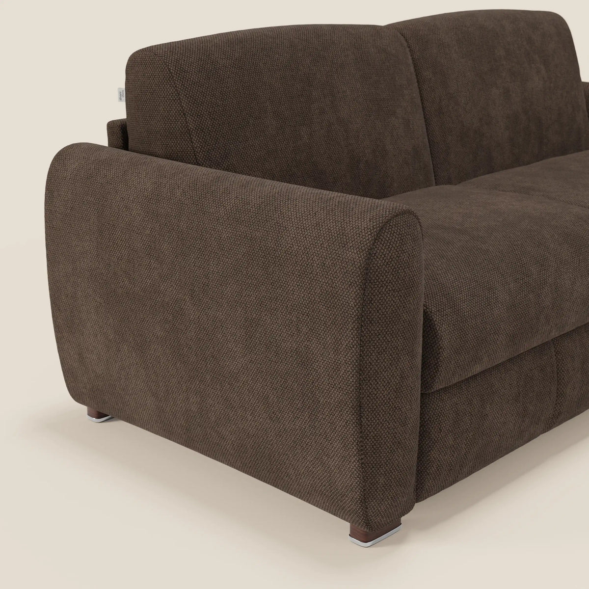 Kaleo Divano letto moderno con materasso H17 cm - in raffinato tessuto impermeabile T26 - divitt.sbs