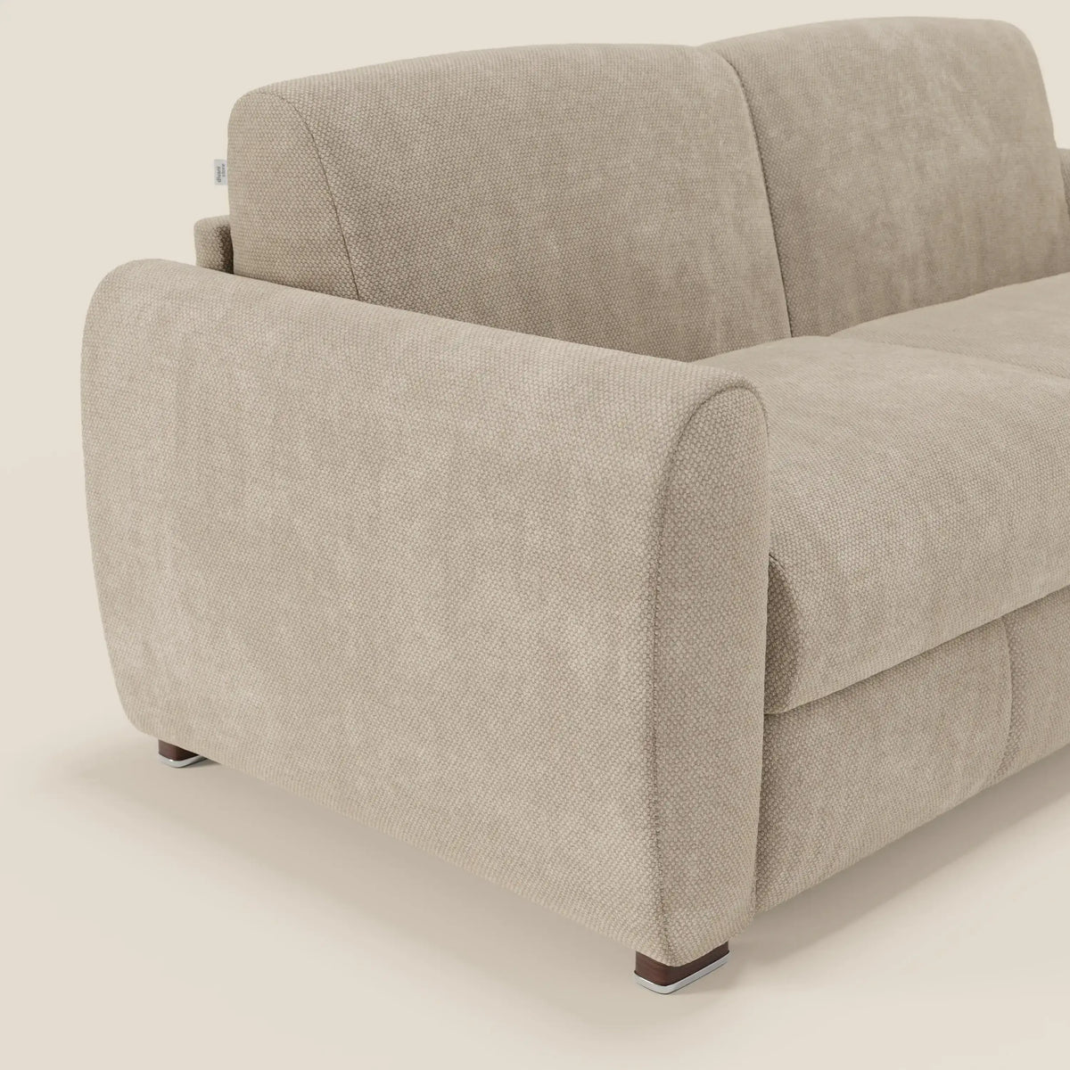 Kaleo Divano letto moderno con materasso H17 cm - in raffinato tessuto impermeabile T26 - divitt.sbs