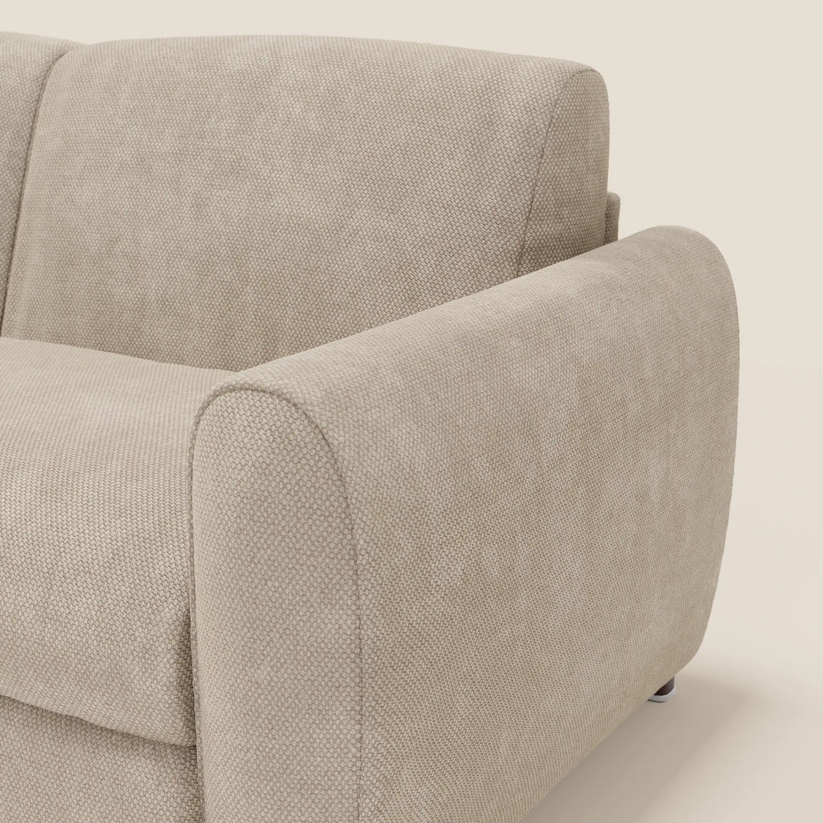 Kaleo Divano letto moderno con materasso H17 cm - in raffinato tessuto impermeabile T26 - divitt.sbs
