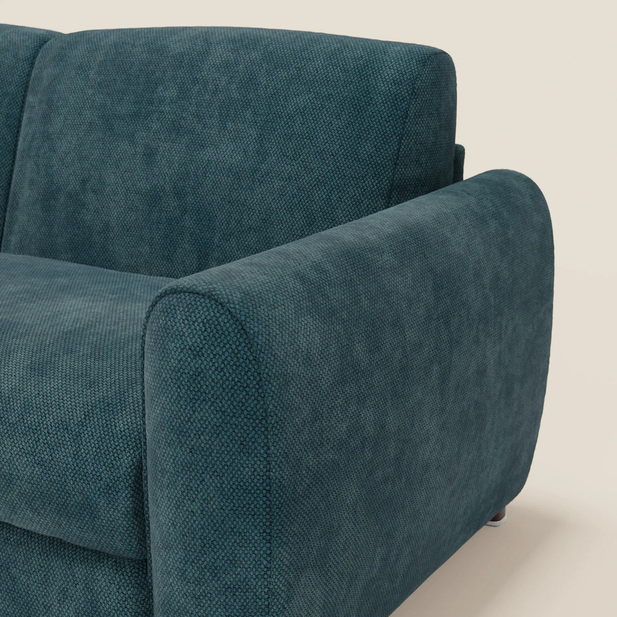 Kaleo Divano letto moderno con materasso H17 cm - in raffinato tessuto impermeabile T26 - divitt.sbs