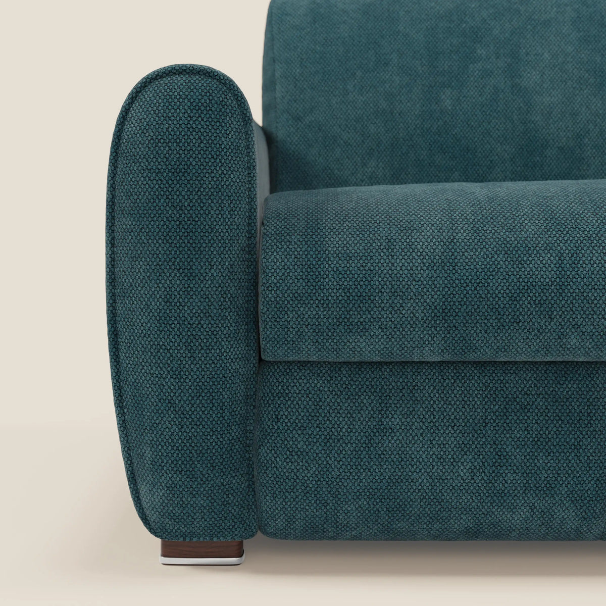 Kaleo Divano letto moderno con materasso H17 cm - in raffinato tessuto impermeabile T26 - divitt.sbs