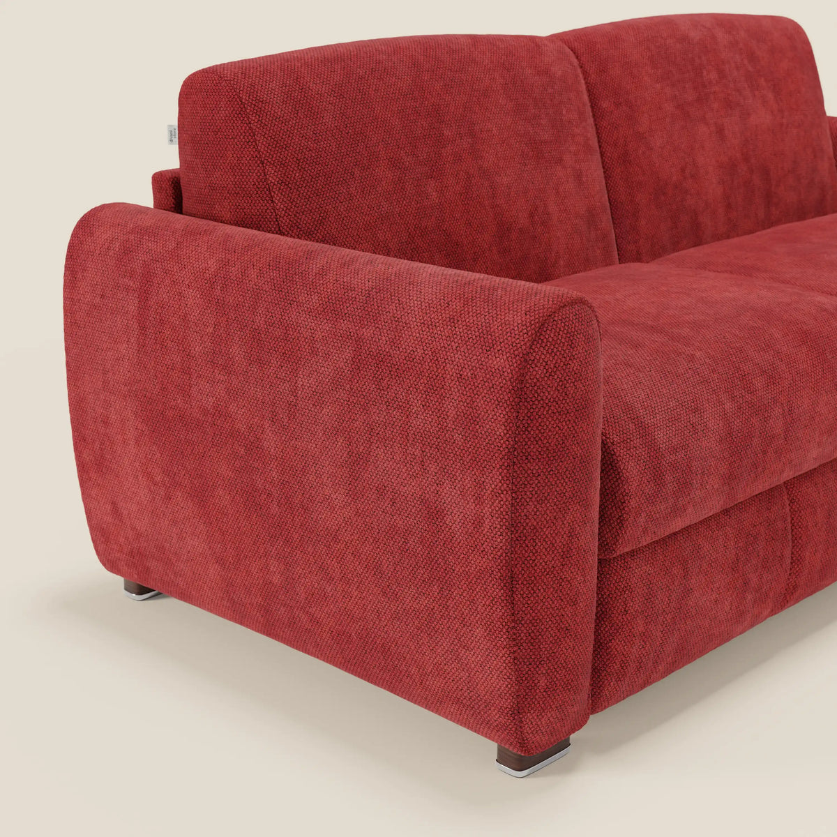 Kaleo Divano letto moderno con materasso H17 cm - in raffinato tessuto impermeabile T26 - divitt.sbs