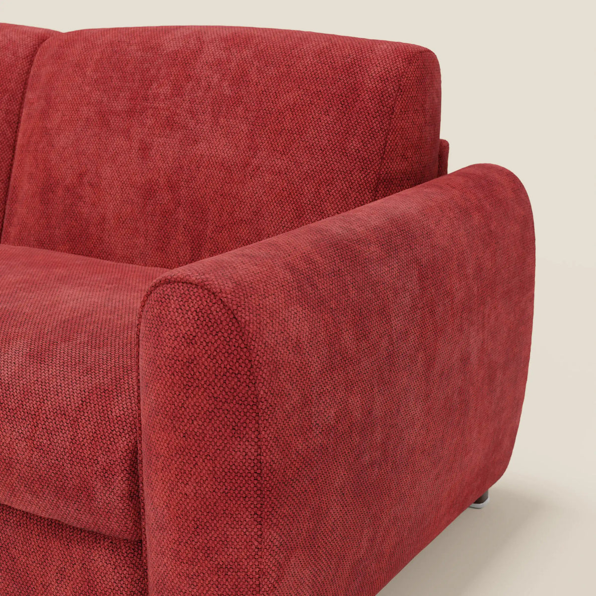 Kaleo Divano letto moderno con materasso H17 cm - in raffinato tessuto impermeabile T26 - divitt.sbs