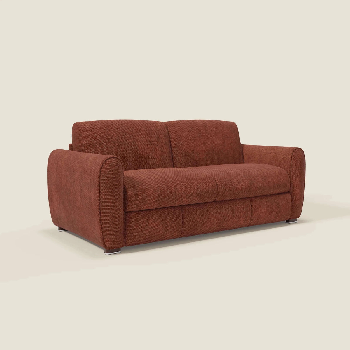 Kaleo Divano letto moderno con materasso H17 cm - in raffinato tessuto impermeabile T26 - divitt.sbs