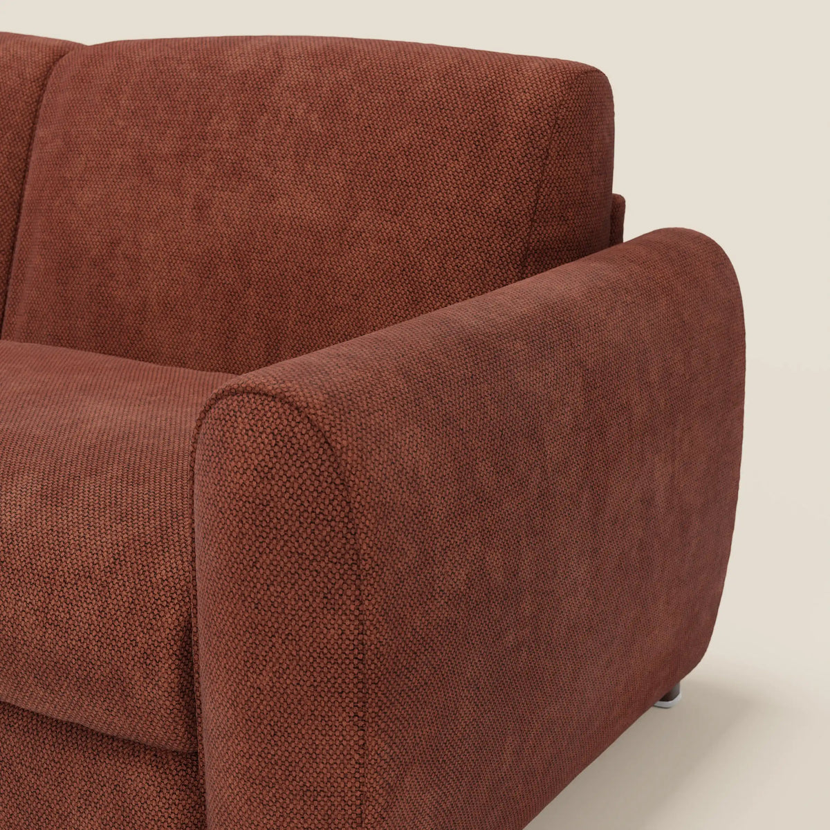 Kaleo Divano letto moderno con materasso H17 cm - in raffinato tessuto impermeabile T26 - divitt.sbs