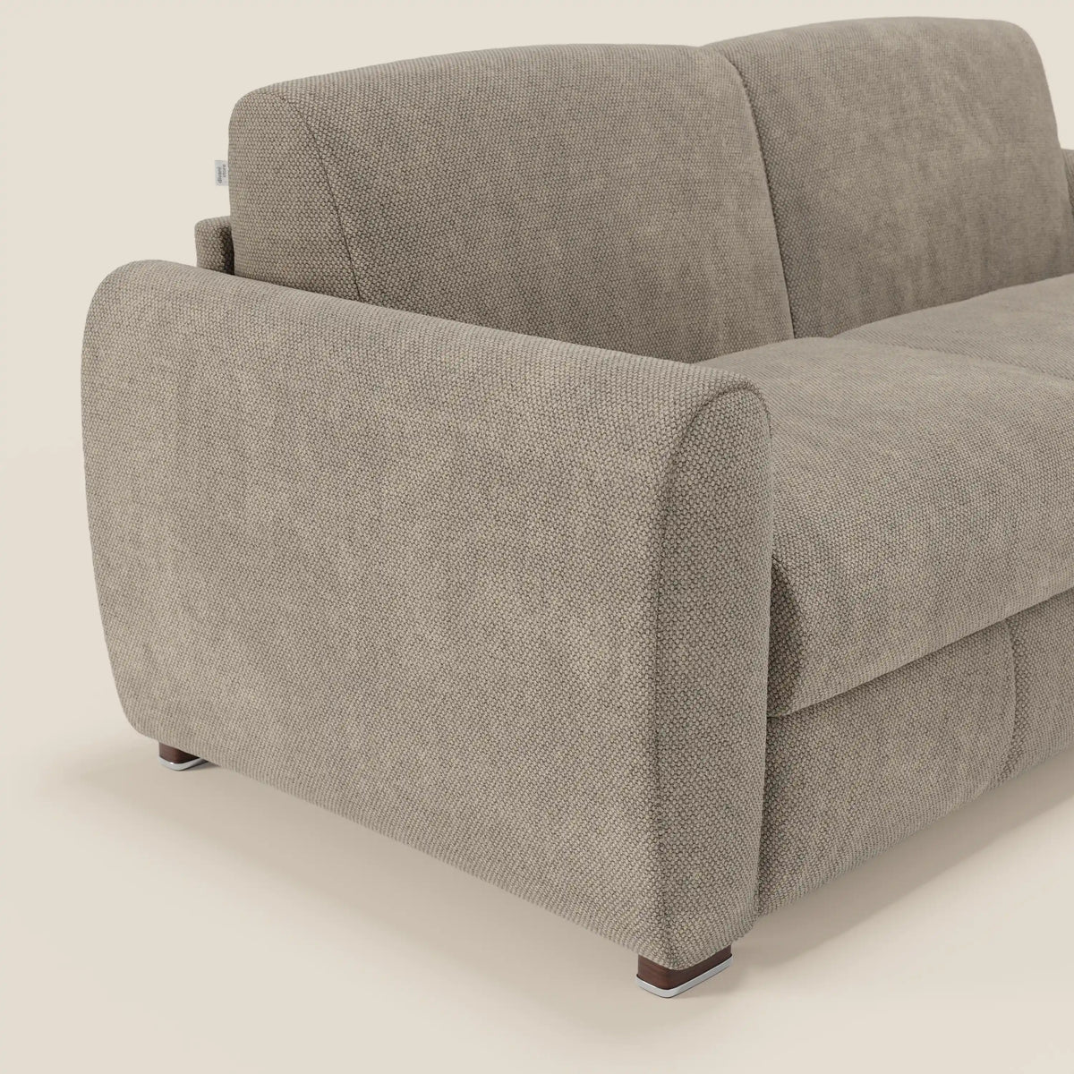 Kaleo Divano letto moderno con materasso H17 cm - in raffinato tessuto impermeabile T26 - divitt.sbs