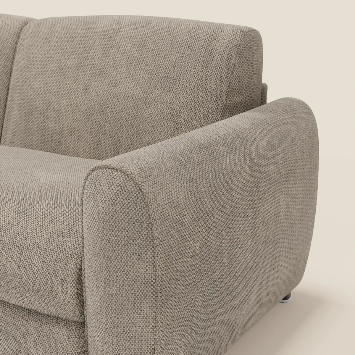 Kaleo Divano letto moderno con materasso H17 cm - in raffinato tessuto impermeabile T26 - divitt.sbs